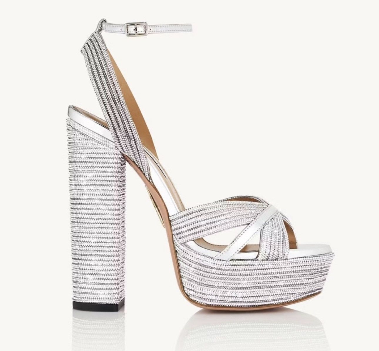 Aquazzura Aquazzura Sundance Crystal Plateau 140 Size US 10 / IT 40 - 4 Thumbnail