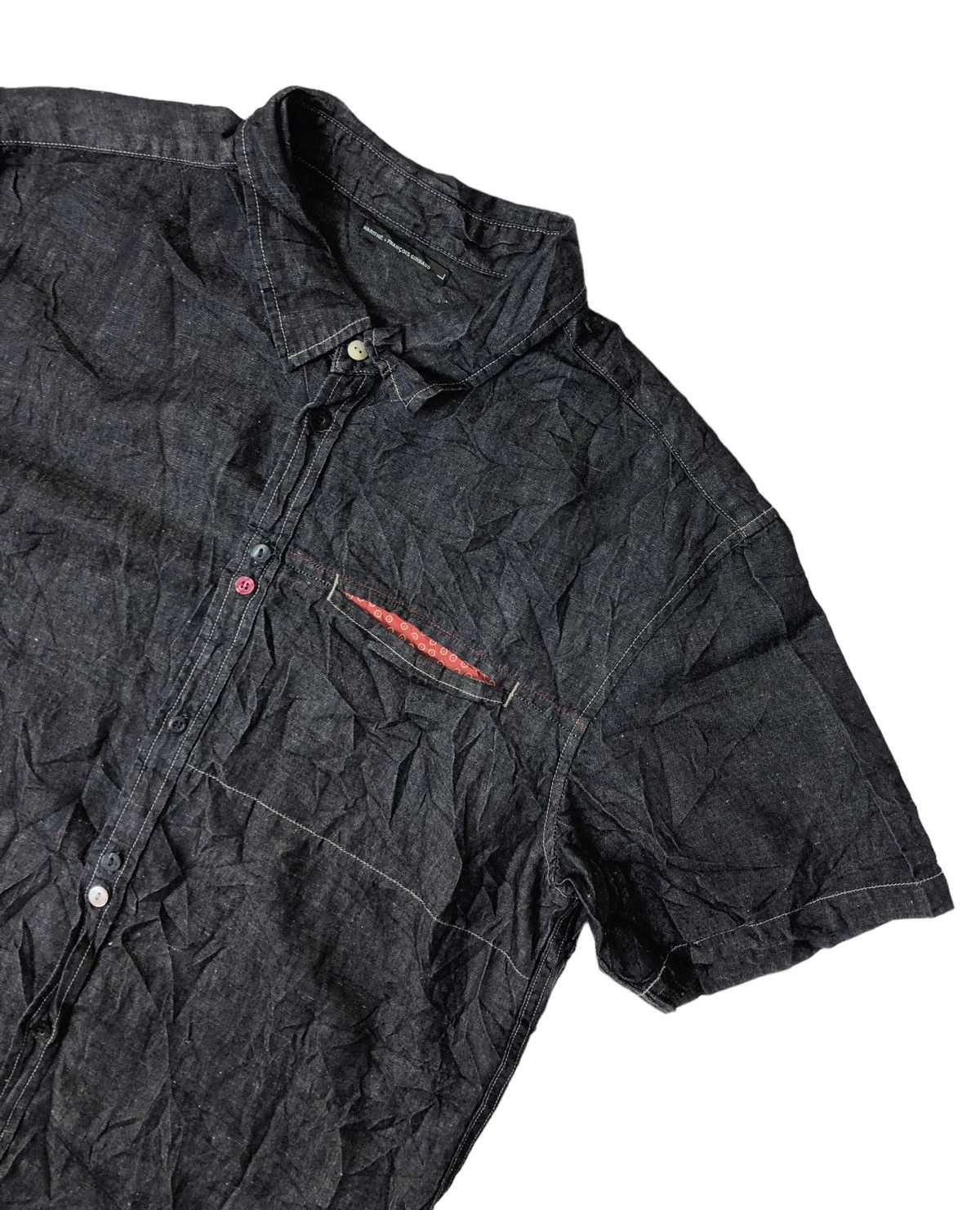 Japanese Brand × Marithe + Francois Girbaud Marithe Francois Girbaud Blue Indigo Button Up Shirt Size US L / EU 52-54 / 3 - 7 Thumbnail