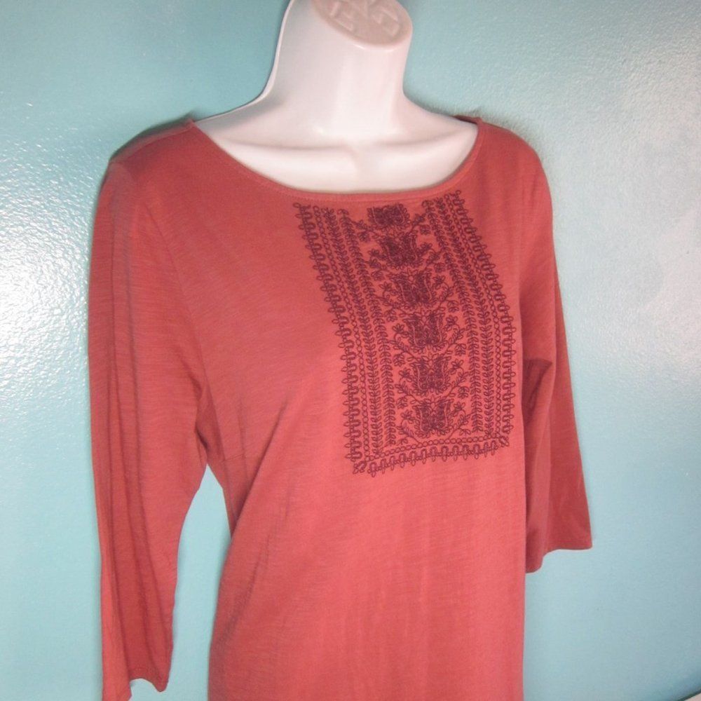 Eileen Fisher Garnet Hill Embroidered Dress Size M Size M / US 6-8 / IT 42-44 - 8 Thumbnail