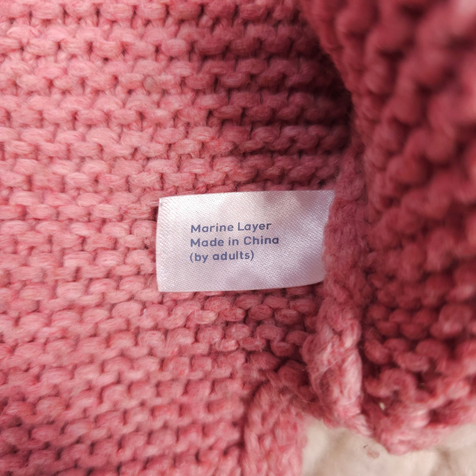 Marine Layer Marine Layer Merino Wool Blend Sweater Pink Sz Extra Small Size XS / US 0-2 / IT 36-38 - 9 Thumbnail