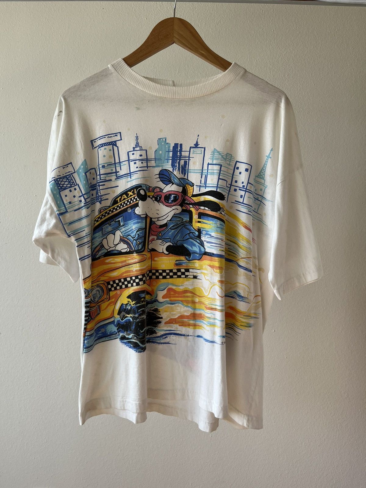Vintage Goofy Taxi Driver New York Single Stitch Size US L / EU 52-54 / 3 - 3 Thumbnail