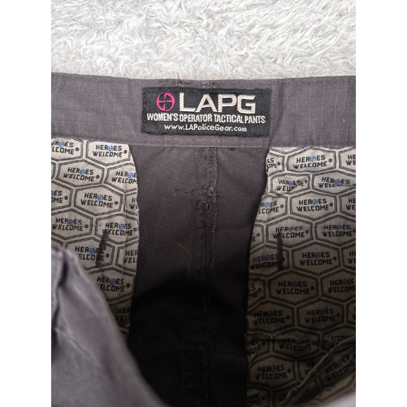 Vintage LAPG Pants Cargo Women 12 Gray Rip-Stop Straight Leg EMT LEO 34x29 Casual Workwear Size 34" / US 12 / IT 48 - 6 Thumbnail