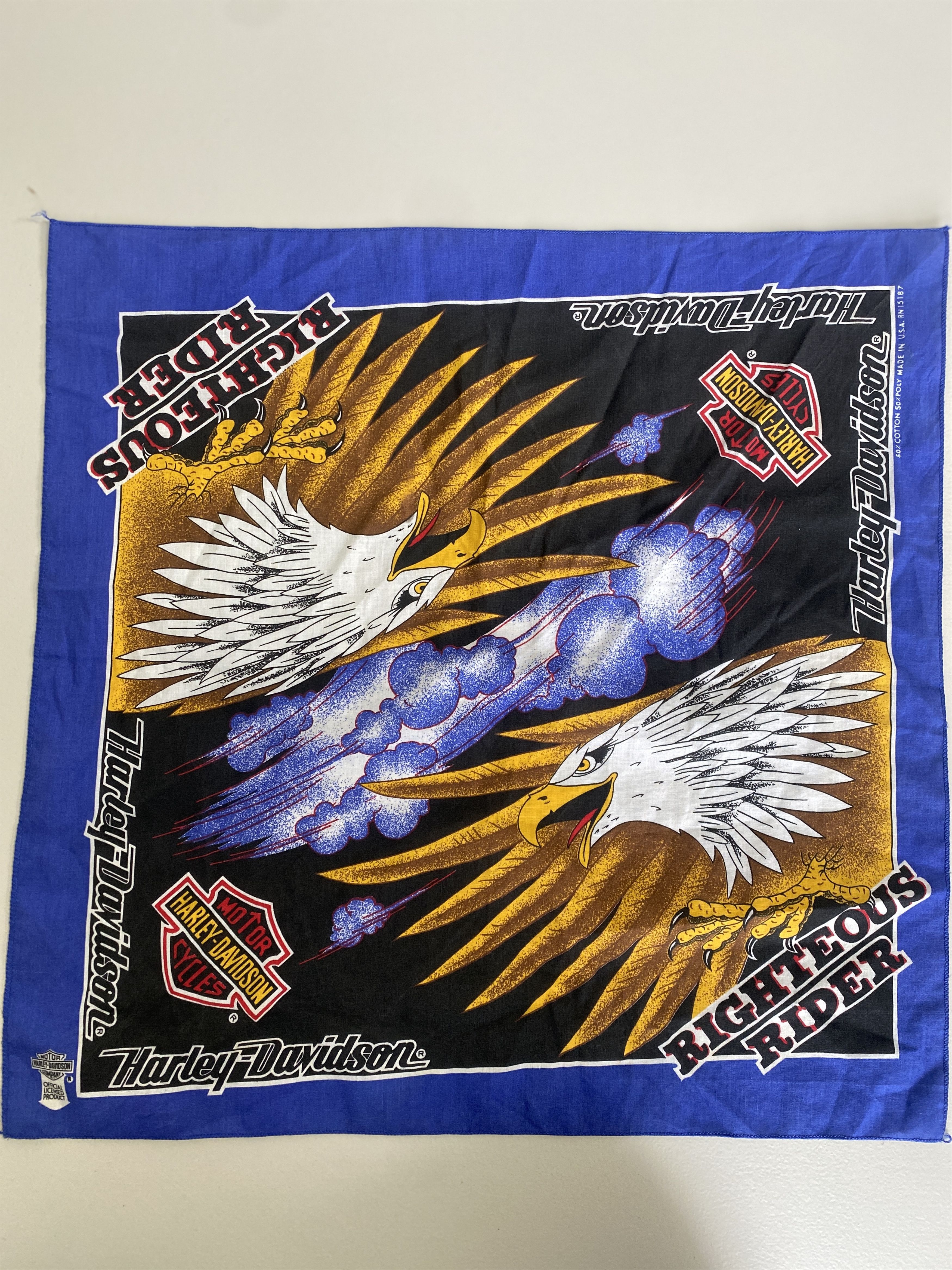 Harley Davidson Harley Davidson vintage Righteous Rider bandana Size ONE SIZE - 1 Thumbnail