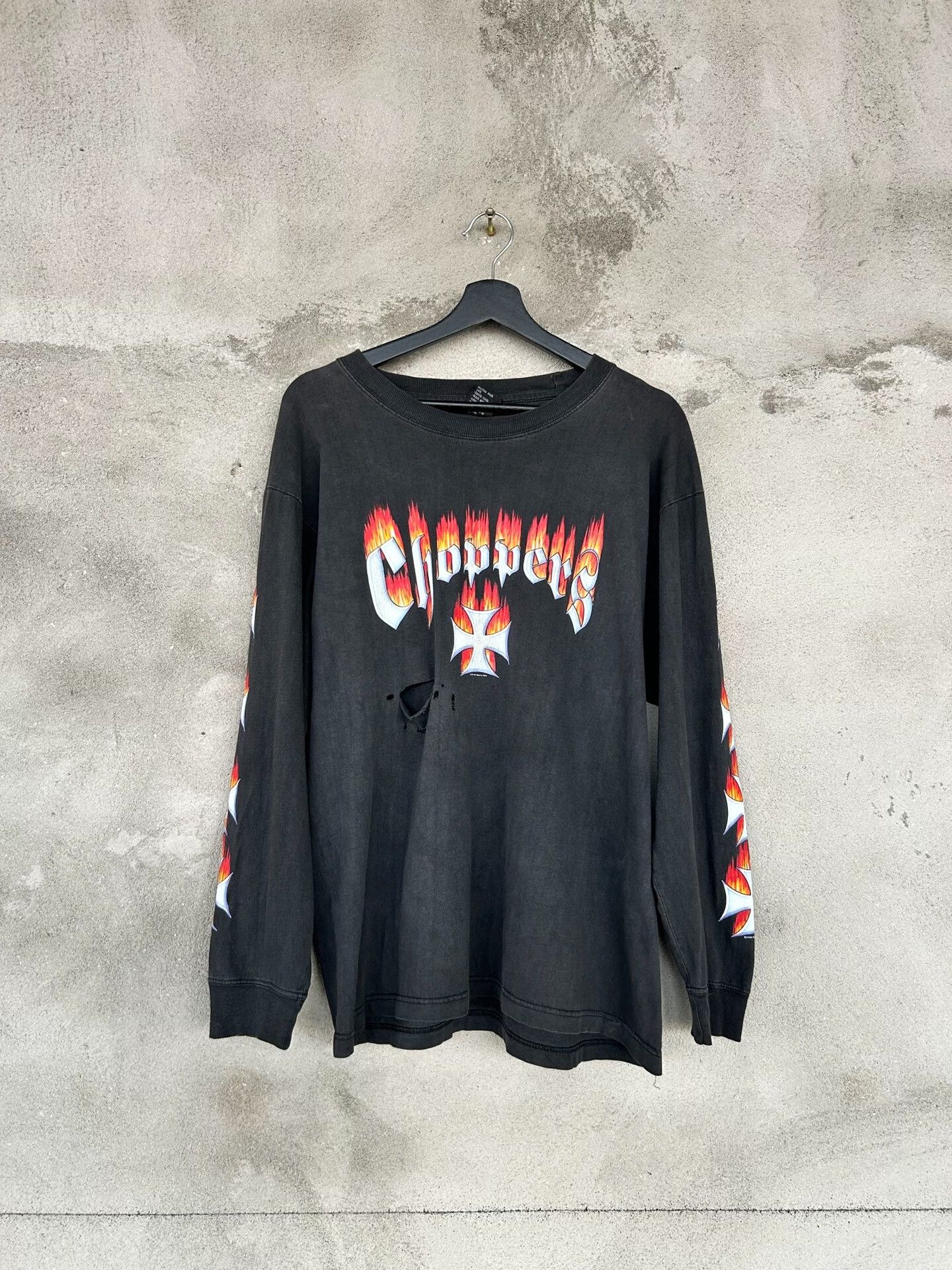 Vintage Vintage West Coast Choppers Flame Long-Sleeve Tee Size US M / EU 48-50 / 2 - 1 Thumbnail