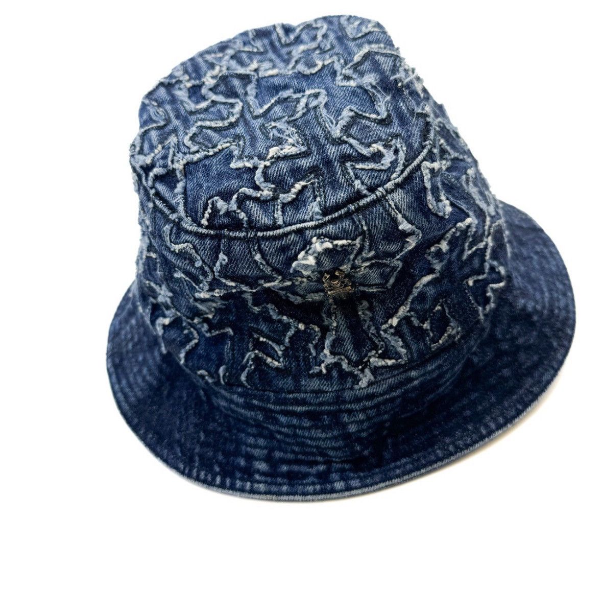 Chrome Hearts Denim cross patch dagger bucket hat Size ONE SIZE - 1 Thumbnail