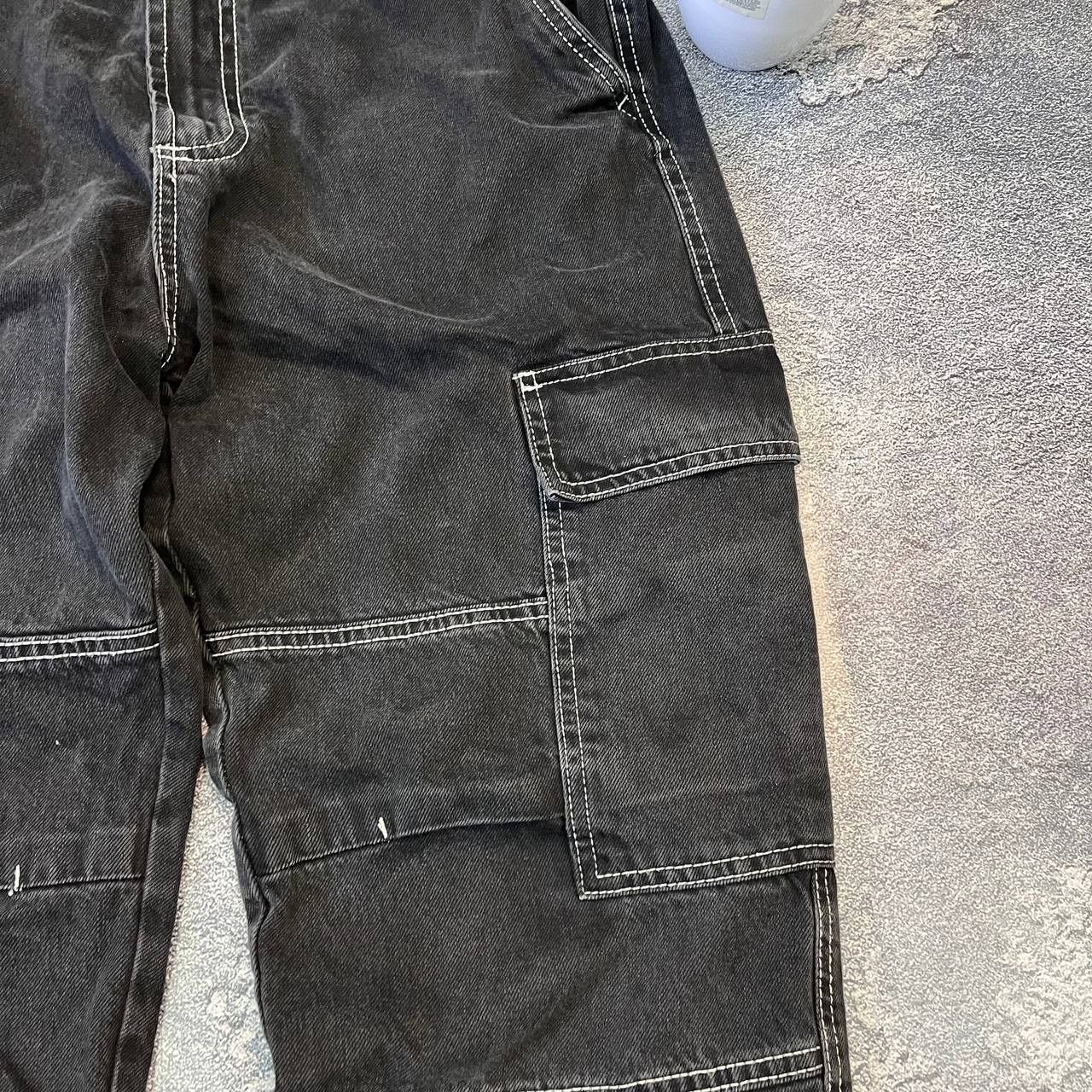 Japanese Brand Jeans Dirty Pants Faded Crash Denim Thrashed Y2K Distressed Size US 33 - 3 Thumbnail