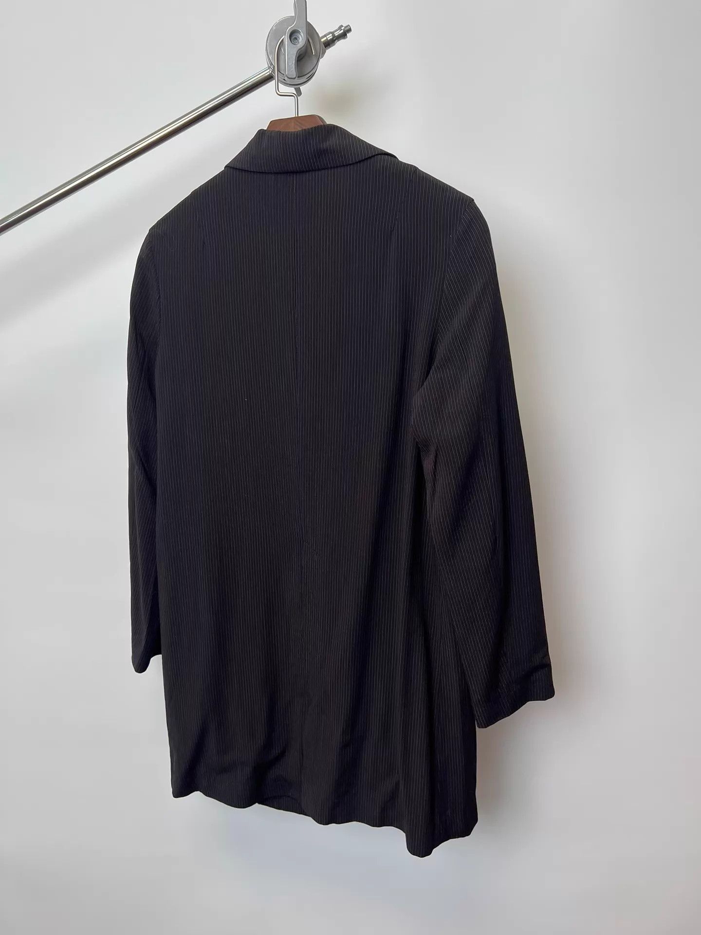 Yohji Yamamoto Yohji Yamamoto Workshop Stripe Wool Blend Trench Coat Size US M / EU 48-50 / 2 - 6 Thumbnail