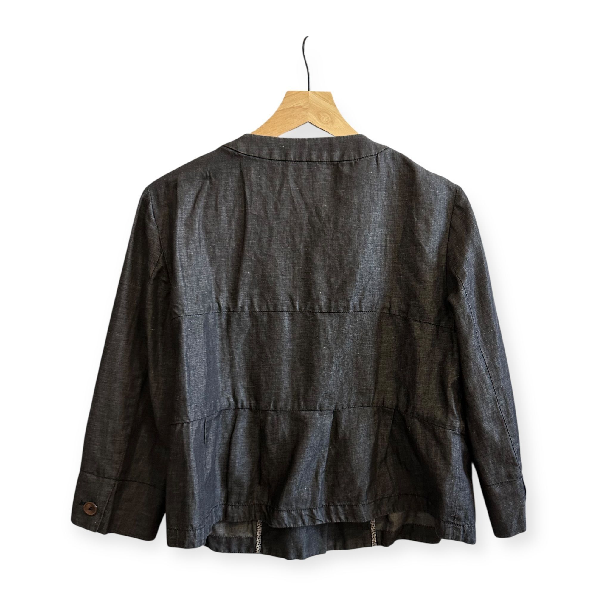 Weekend Max Mara Weekend Max Mara Linen Cotton Jacket EU42/US12 Size XL / US 12-14 / IT 48-50 - 2 Thumbnail