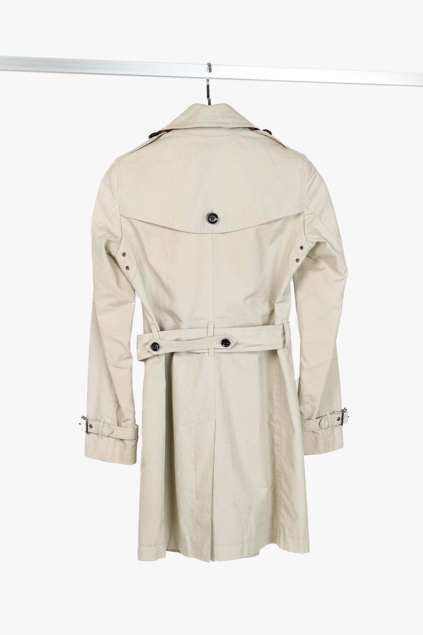 Burberry Burberry Brit Beige Belted Double-Breasted Trench Coat Size S / US 4 / IT 40 - 2 Thumbnail
