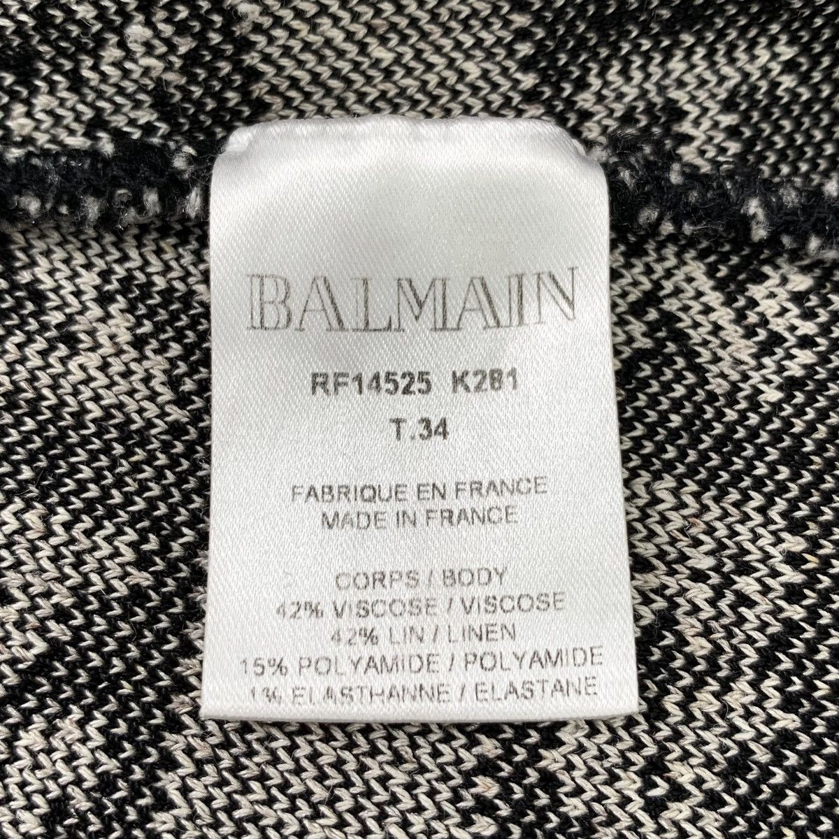 Balmain Balmain Color-block Logo Striped Knit Skirt K26WX Size 24" / US 00 / IT 34 - 6 Thumbnail