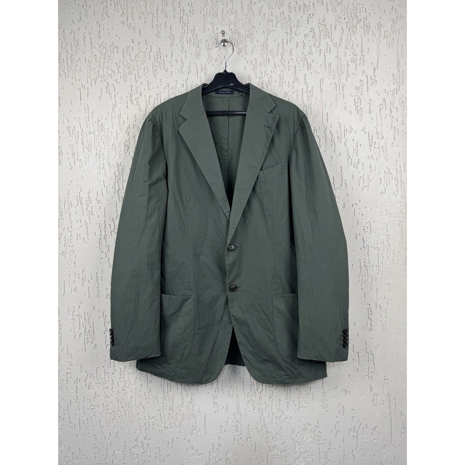 Suitsupply SUITSUPPLY Lazio Patch Unconstructed Fused UL Suit Men's Sz Size 44R - 3 Thumbnail