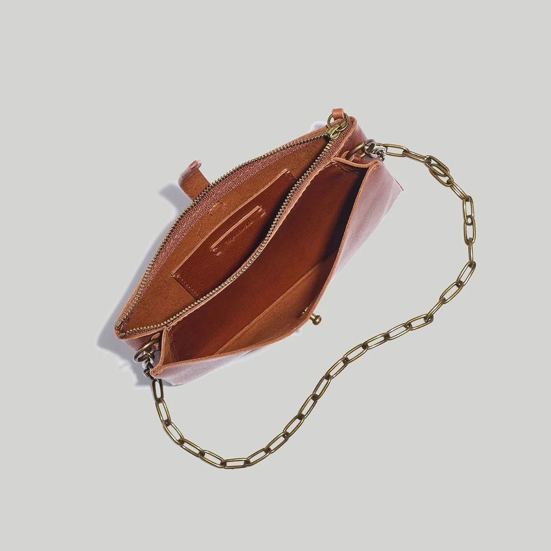 Madewell NWOT Madewell The Transport Accordion Leather Crossbody Size ONE SIZE - 2 Thumbnail