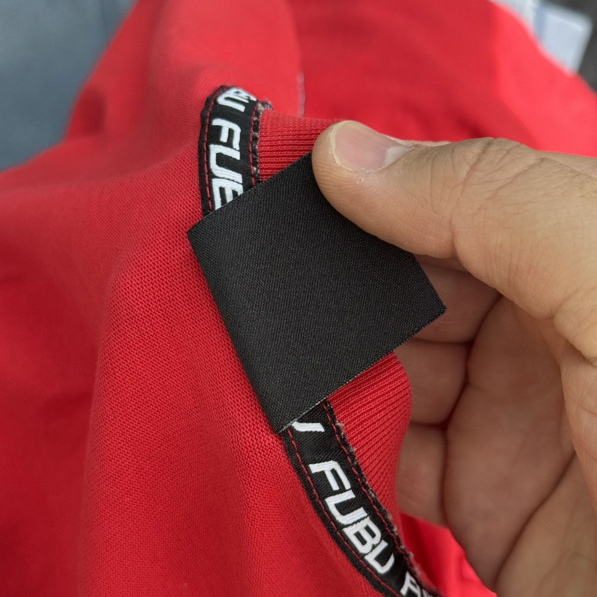 Fubu Affliction Type Fubu 05 Red Big Logo Tee Rap Jnco Rap y2k Size US L / EU 52-54 / 3 - 8 Thumbnail