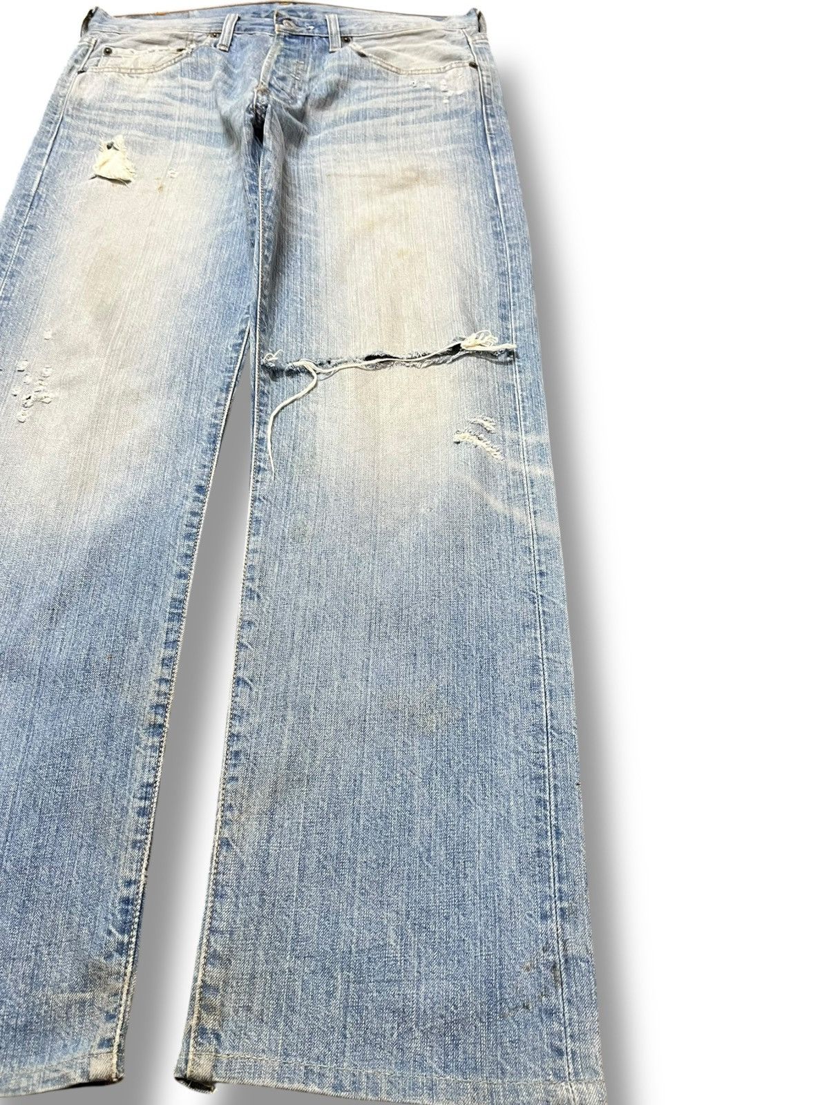 Levi's Vintage Clothing Vintage Levi’s 501 Faded Grunge Distressed Denim Size US 33 - 4 Thumbnail