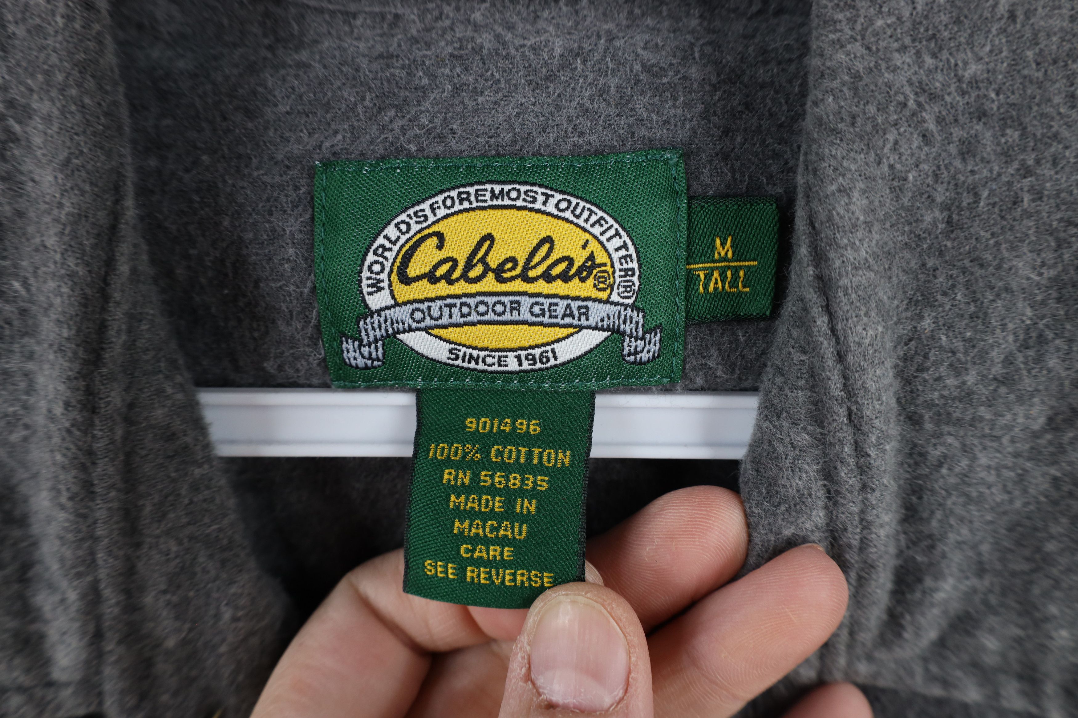 Cabelas × Vintage Vintage 90s Cabelas Chamois Cloth Collared Button Shirt Size US M / EU 48-50 / 2 - 4 Thumbnail