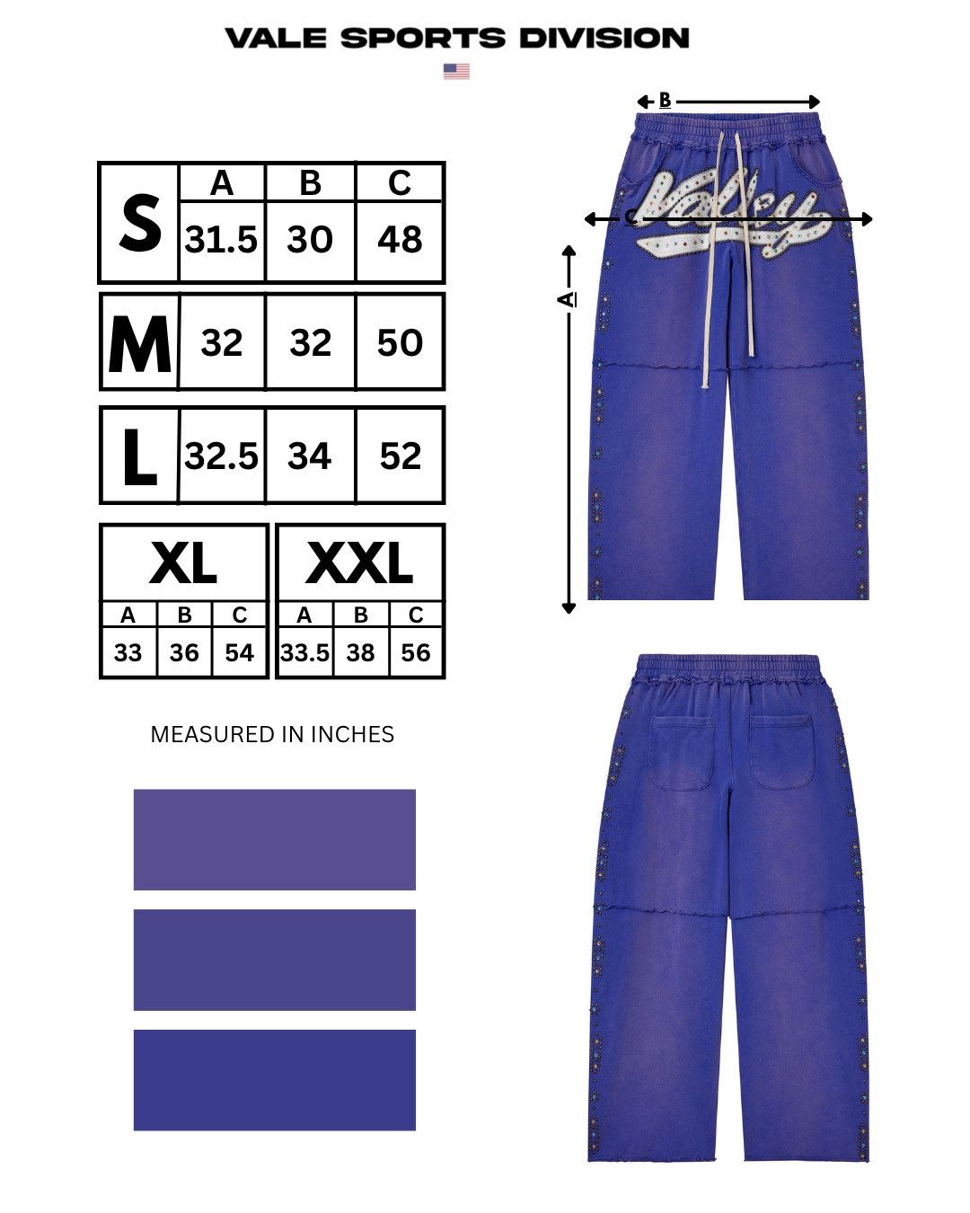 Vale Vale Skittles Sweats Blueberry Size US 30 / EU 46 - 7 Thumbnail