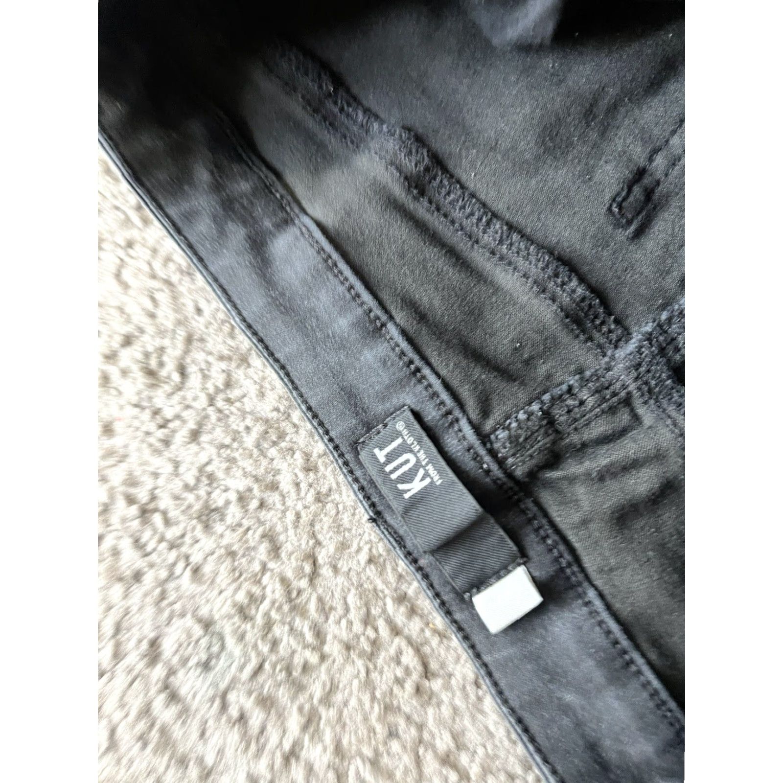 Vintage KUT from the Kloth Jeans Womens 6 Black Donna High Waist Ankle Skinny Size 28" / US 6 / IT 42 - 6 Thumbnail