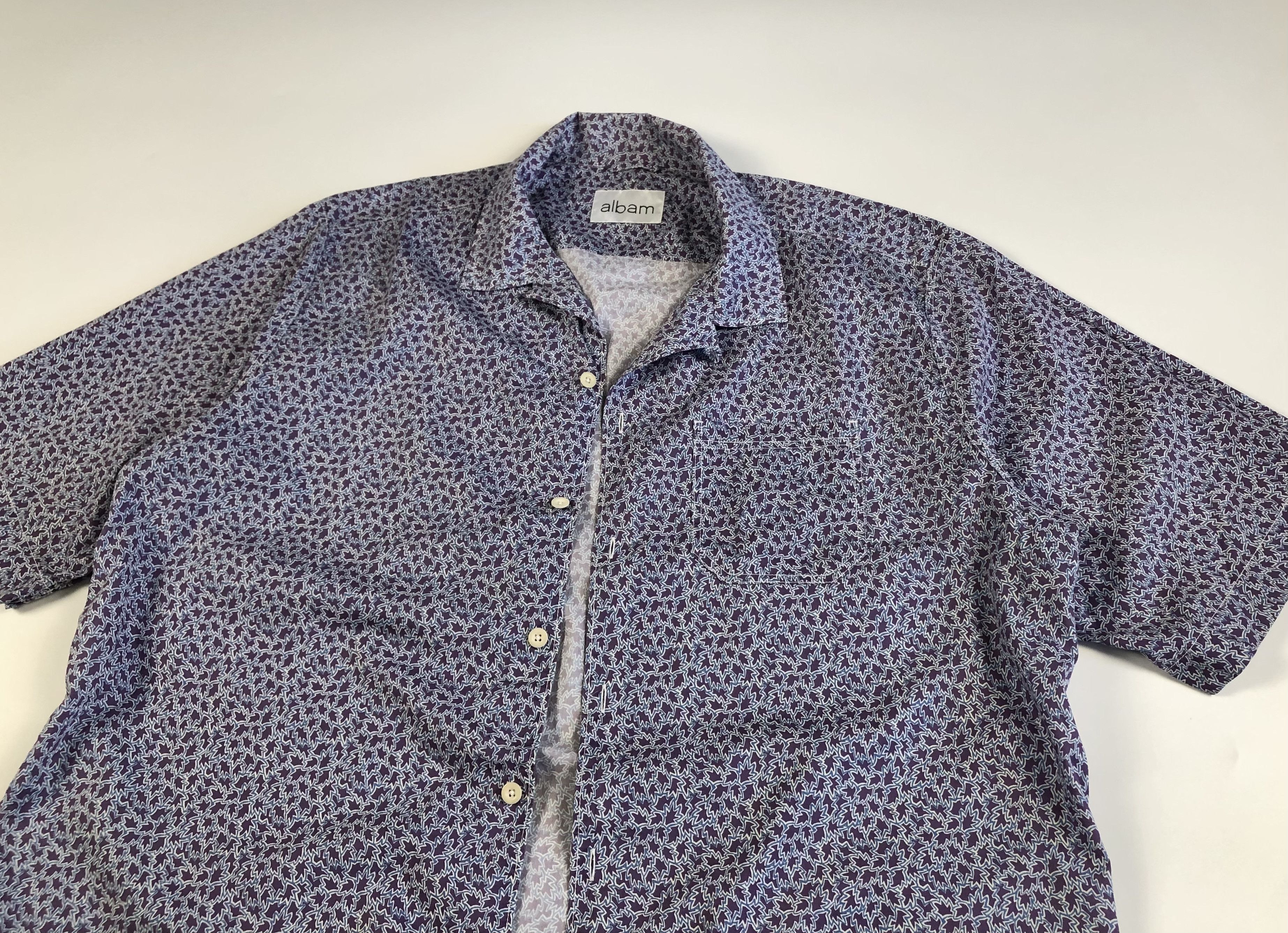Albam Albam Short Sleeve Button Up Cotton Shirt Size US XL / EU 56 / 4 - 2 Thumbnail
