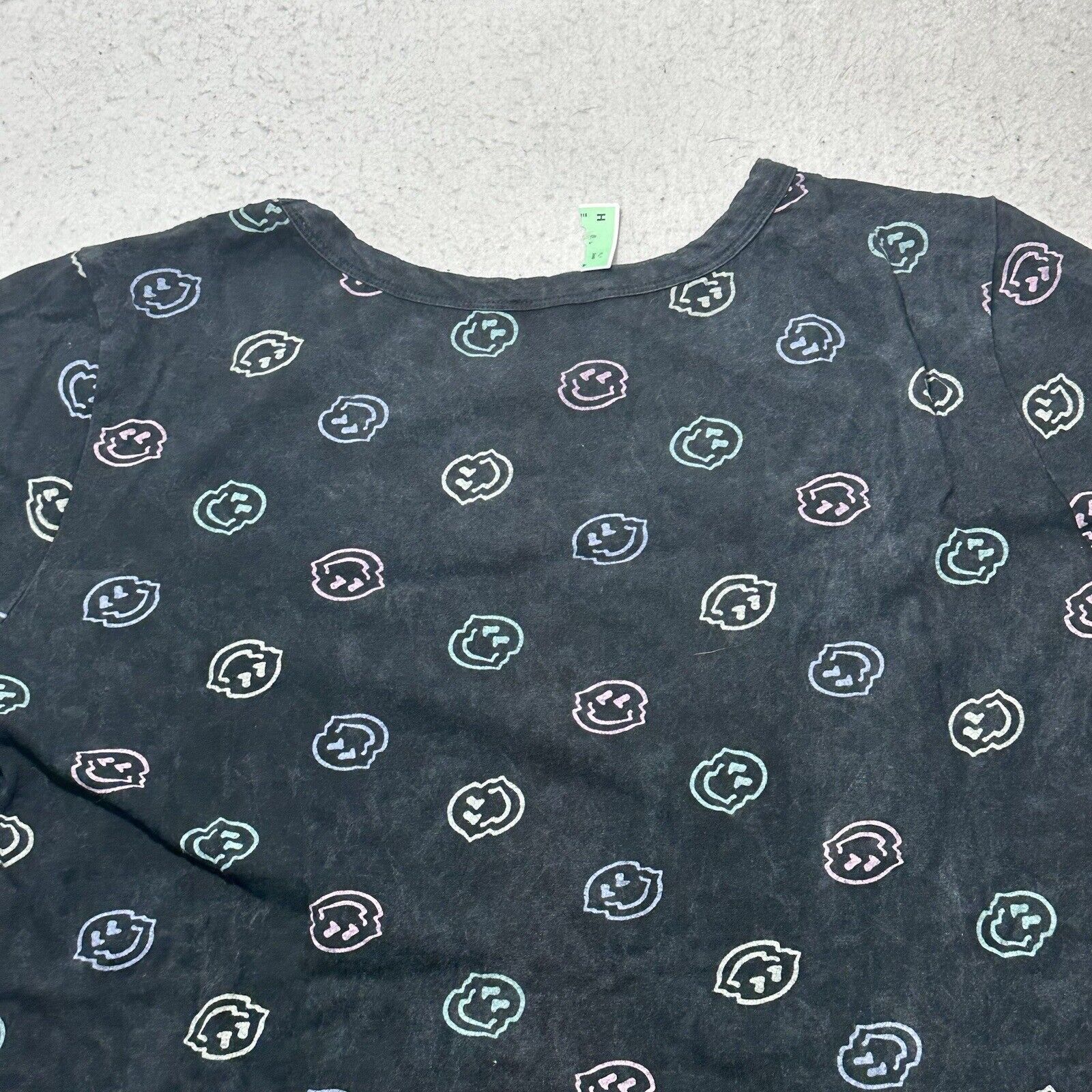Other Attitude Not Include 3X Black Smiley Face Graphic T-Shirt Size 3XL / US 20-22 - 14 Thumbnail