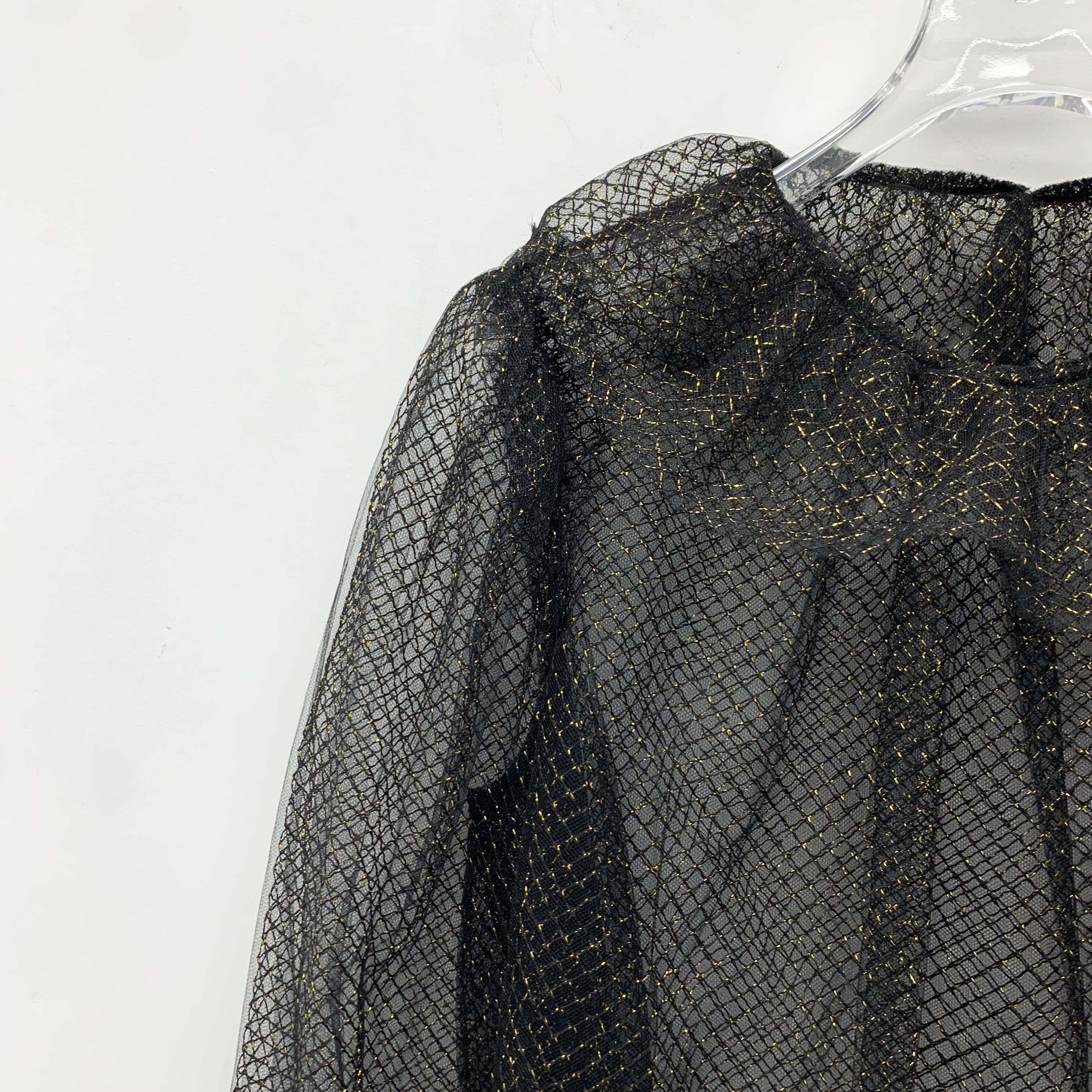Dolce & Gabbana Dolce & Gabbana Black Sleeve Blouse (Size L) Size M / US 6-8 / IT 42-44 - 4 Thumbnail