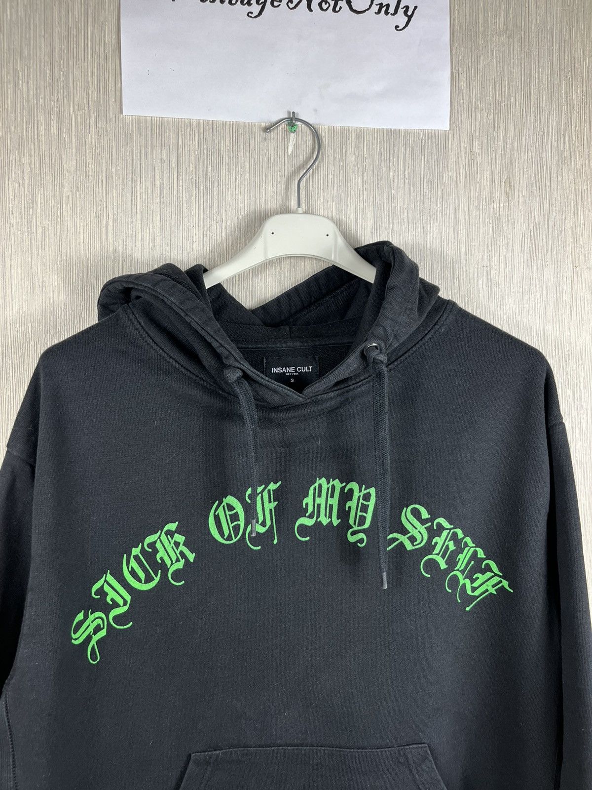 Designer × Insane Cult Insane Cult New York Sick of my self cropped hoodie spellout Size US S / EU 44-46 / 1 - 15 Thumbnail