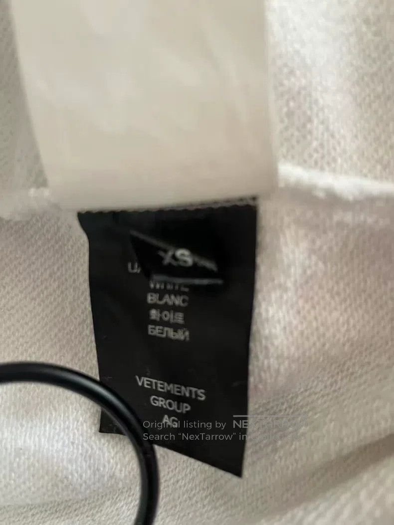 Vetements Vetements Slogan Logo Embroidered Hoodie Sweatshirt Size US XS / EU 42 / 0 - 5 Thumbnail