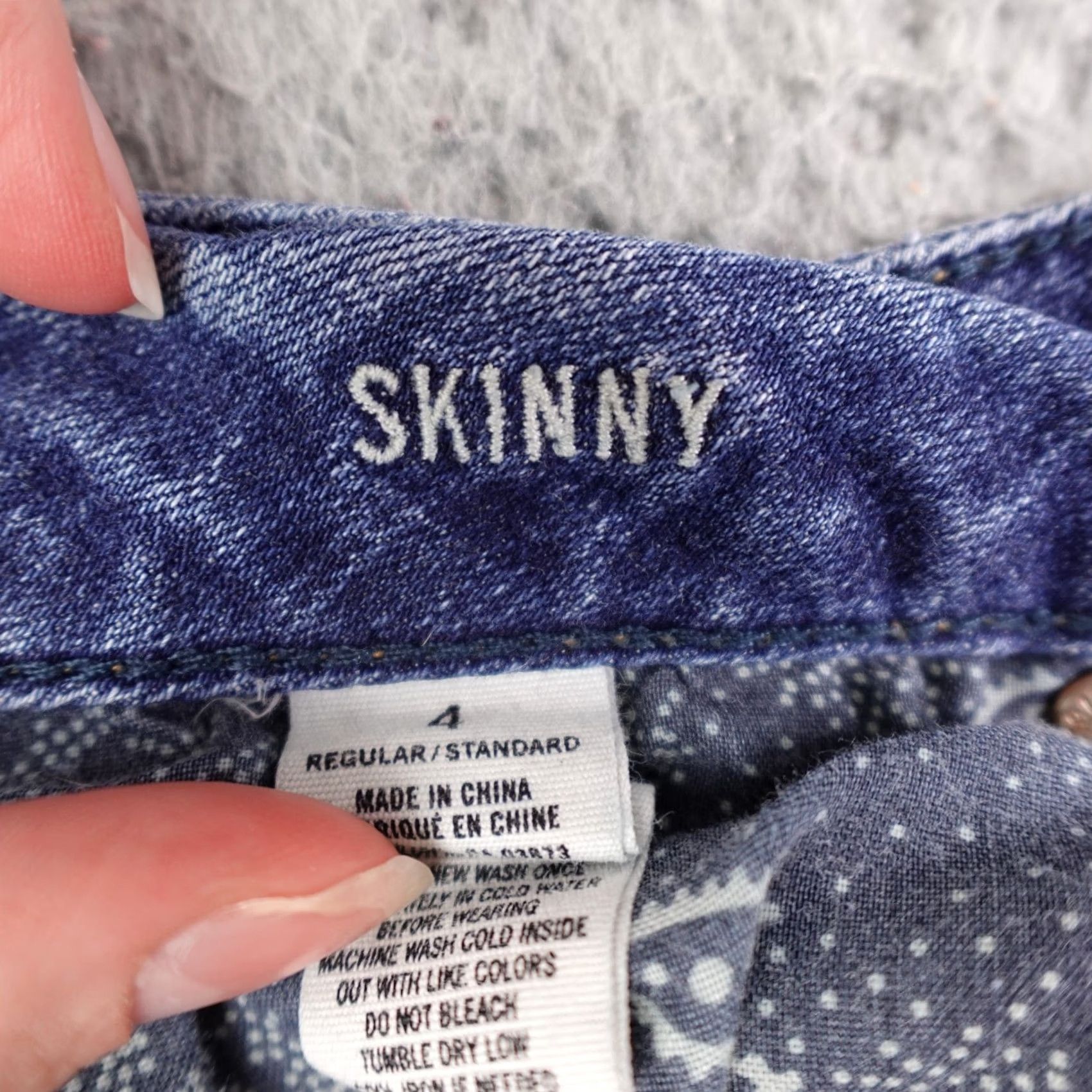American Eagle Outfitters American Eagle Jeans Womens Skinny Stretch Blue Denim Low Rise Size 4 Size 27" / US 4 / IT 40 - 4 Thumbnail
