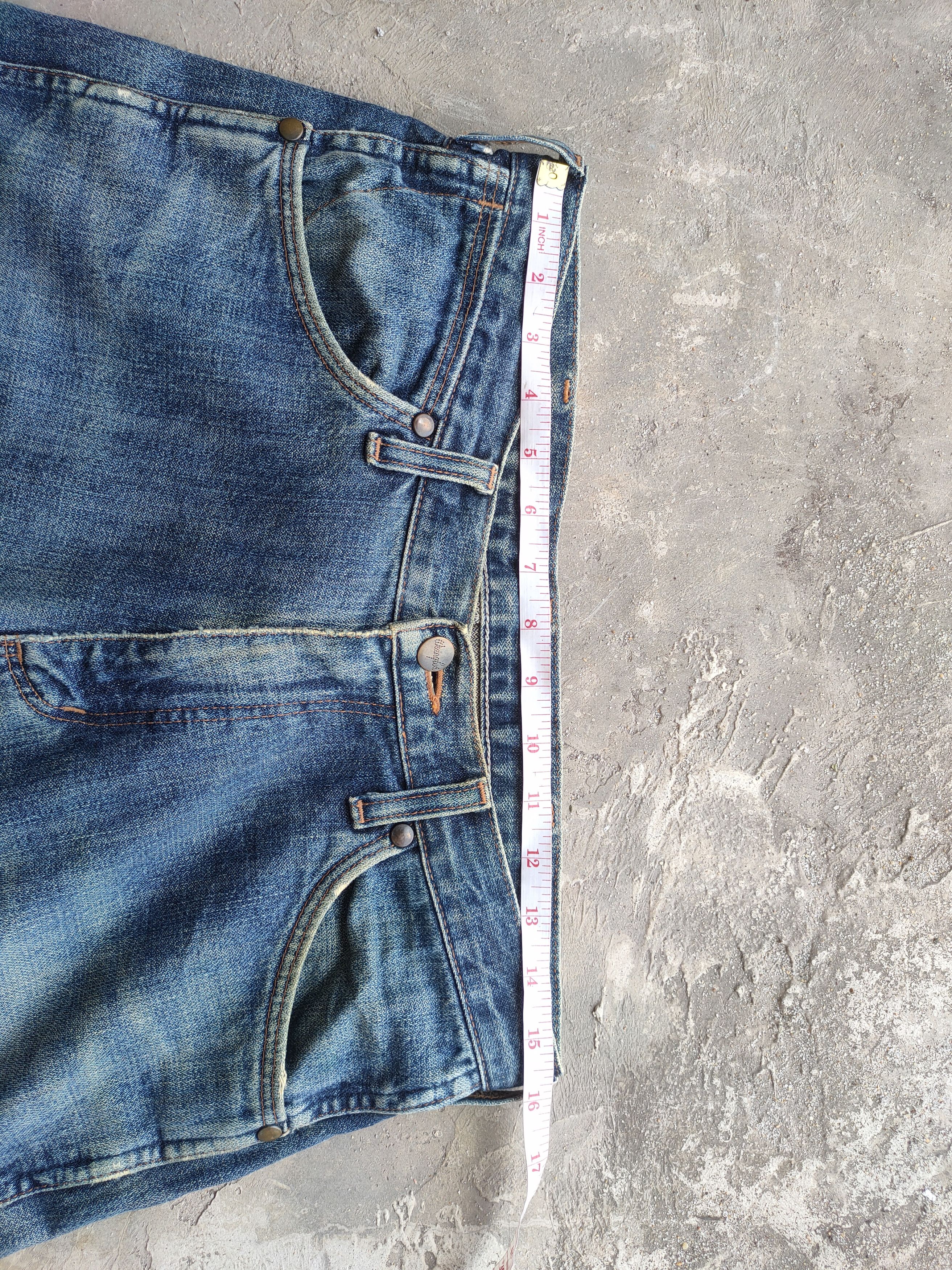 Jean W32 VINTAGE WRANGLER FADED DISTRESSED JEAN PANTS Size US 32 / EU 48 - 6 Thumbnail