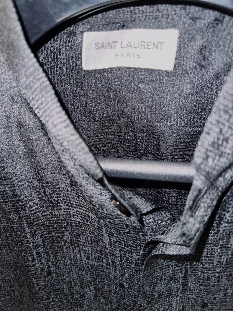 Saint Laurent Paris Saint Laurent Paris 17SS Mulberry Silk Dark Shirt 2505-Next Size US XS / EU 42 / 0 - 2 Thumbnail