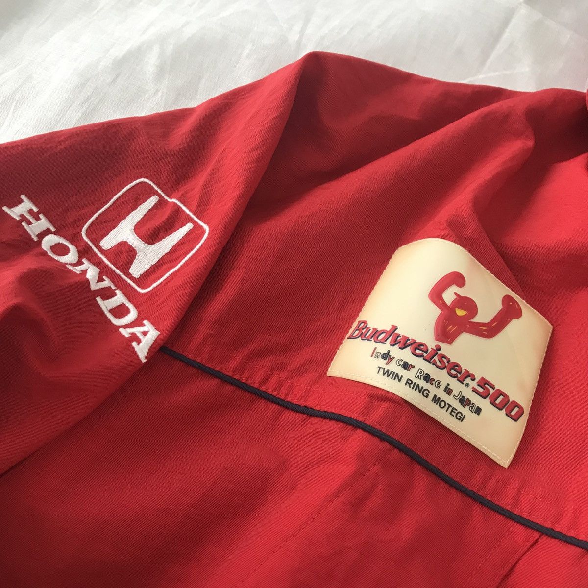Honda × Vintage Honda Danbird onward Budweiser Vintage Jacket (rare item) Size US L / EU 52-54 / 3 - 5 Thumbnail
