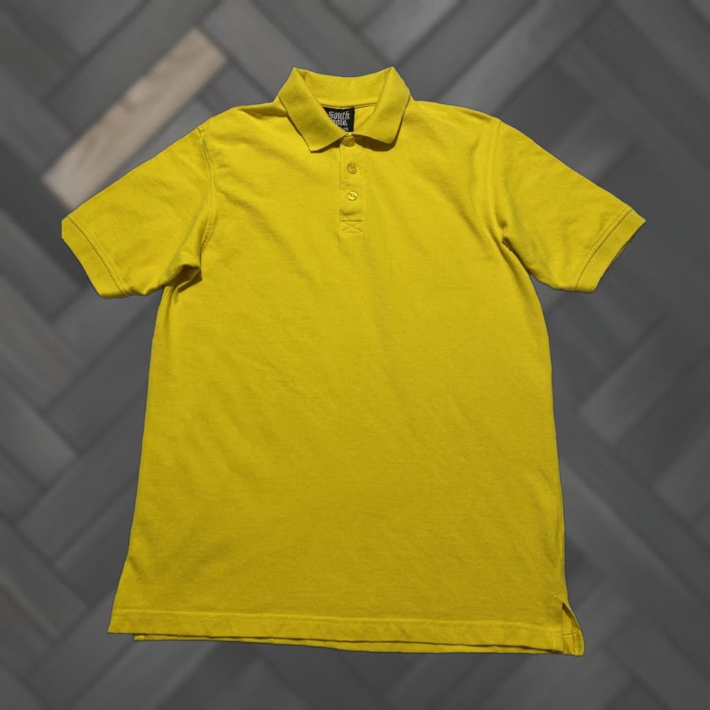 Southpole South Pole Polo Shirt Mens M Yellow Short Sleeve Cotton Solid Size US M / EU 48-50 / 2 - 1 Thumbnail