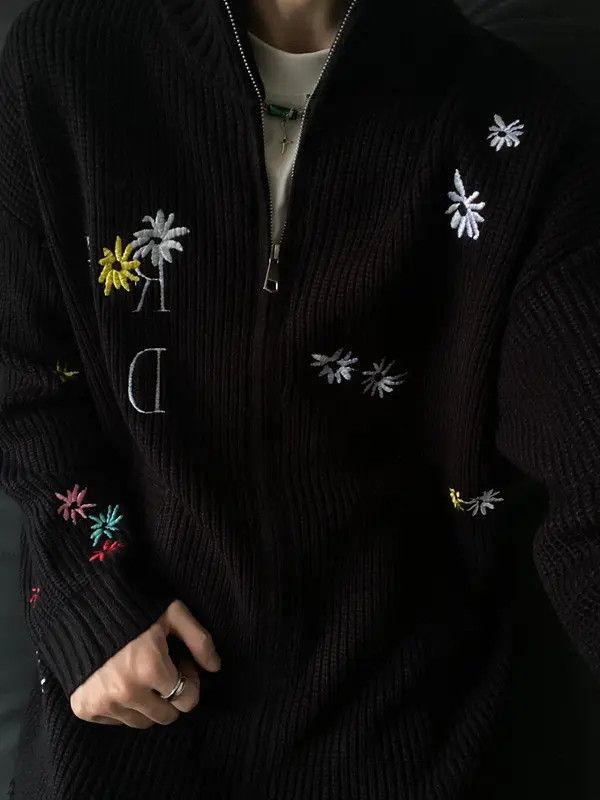 Vintage Matsumaru x Mii Patchwork Full Zip Sweater Size US M / EU 48-50 / 2 - 5 Thumbnail