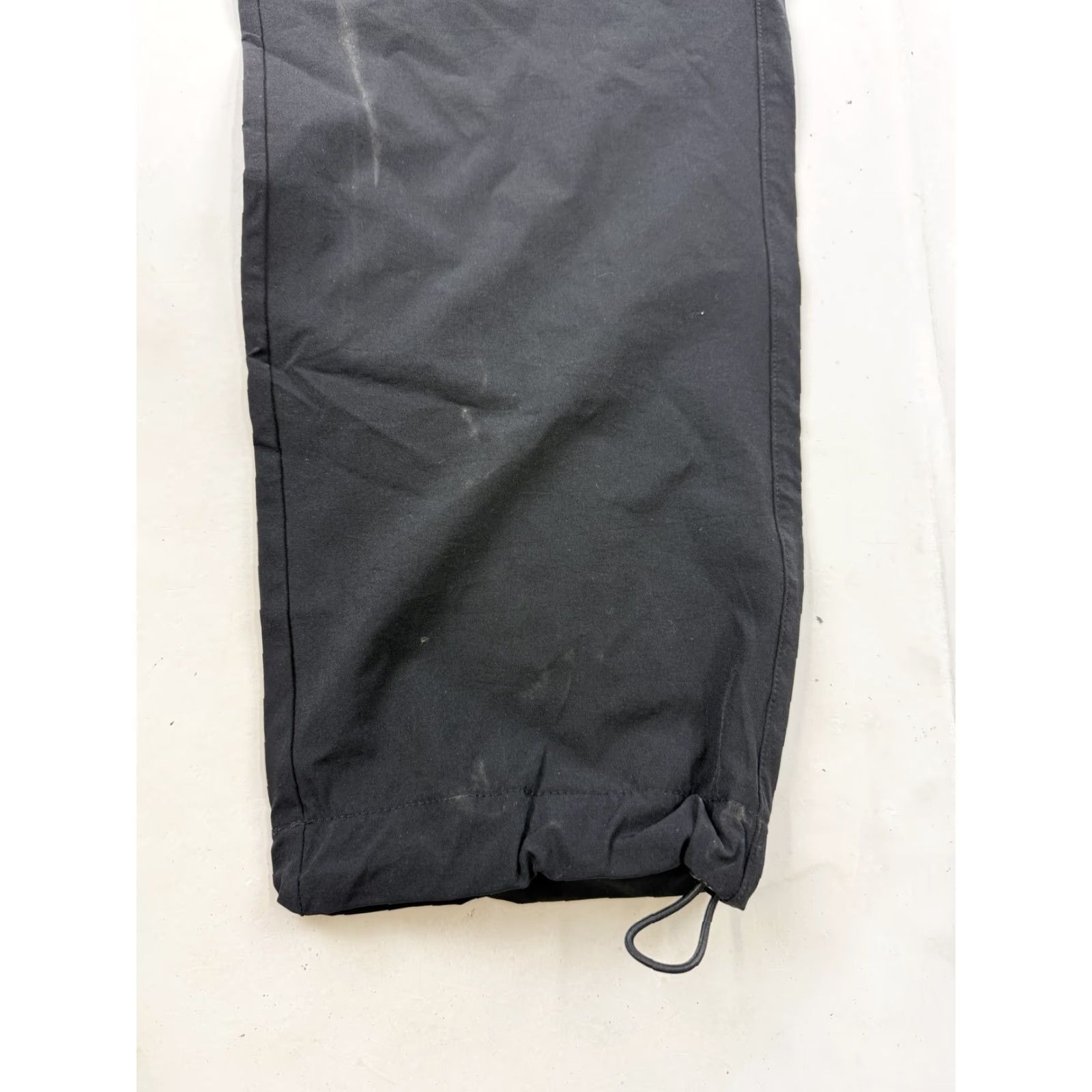 Vintage HSTL MADE Flex Cargo Pants Mens Large Black Elastic Waist Drawstring Pockets Cargo Casual Size US 33 - 2 Thumbnail