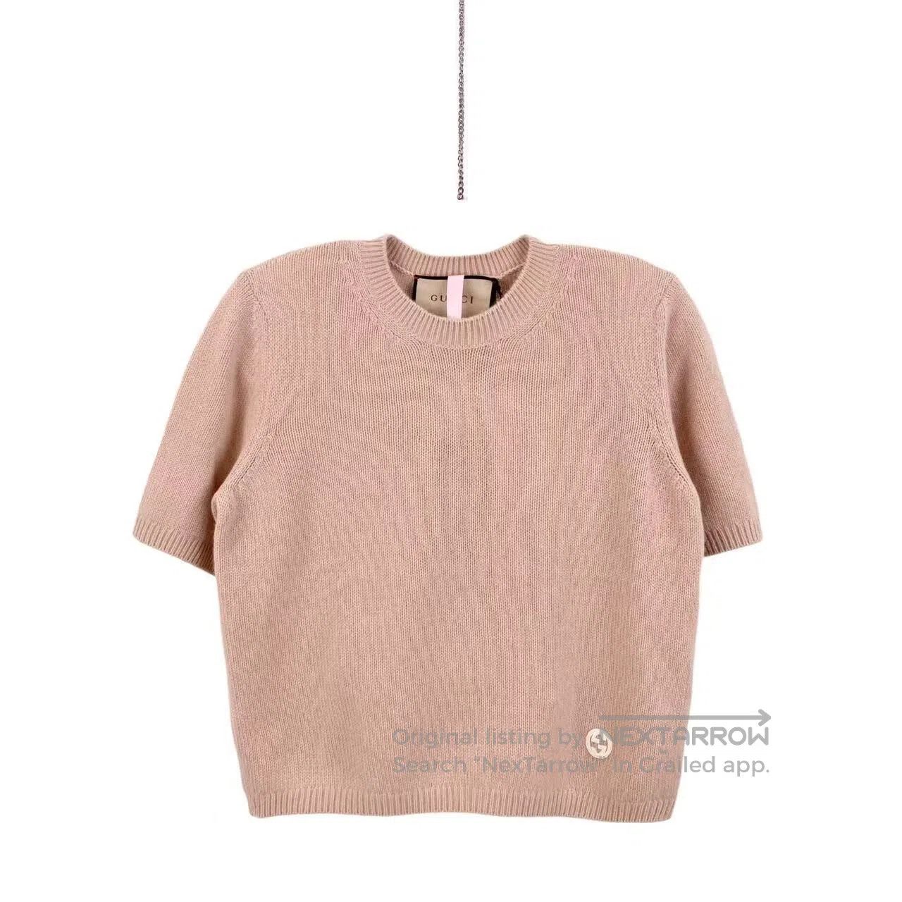 Gucci Guicci Interlocking double G knit short sleeves| Size L / US 10 / IT 46 - 1 Thumbnail