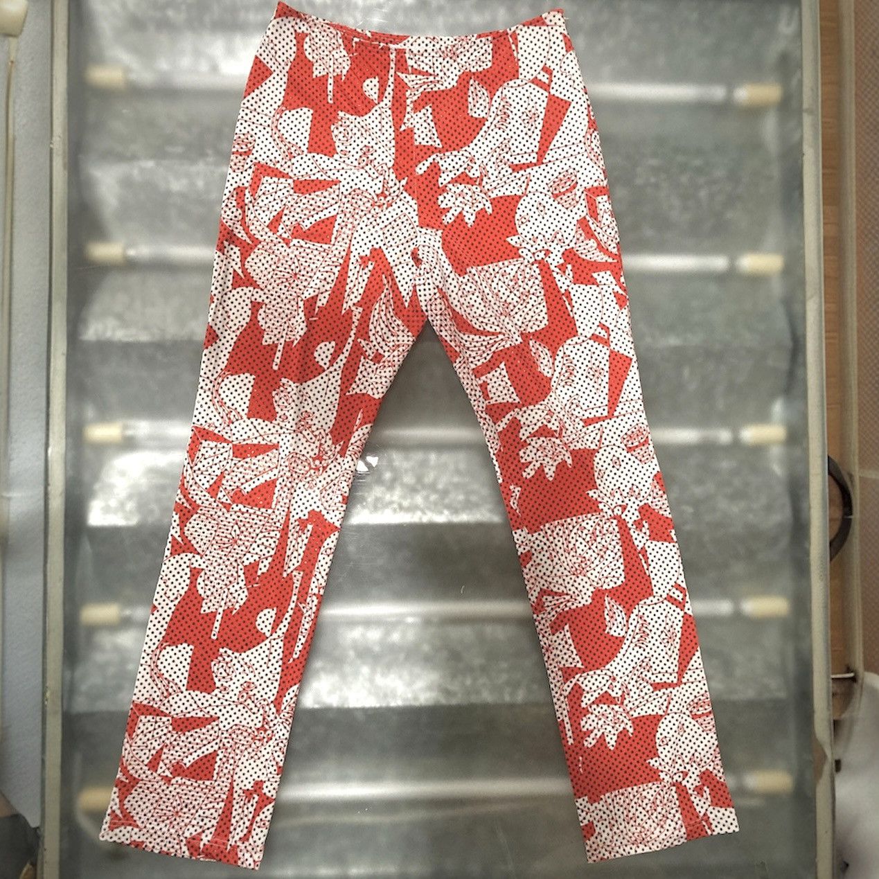Japanese Brand Y2K Pop Graphic Runway Archive Flare Pants Size 27" / US 4 / IT 40 - 6 Thumbnail