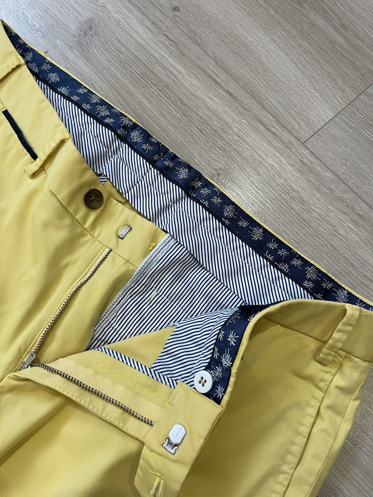 Hiltl HILTL Men's Teaker-S Chino Trousers Yellow Cotton pants us34 Size US 34 / EU 50 - 8 Thumbnail