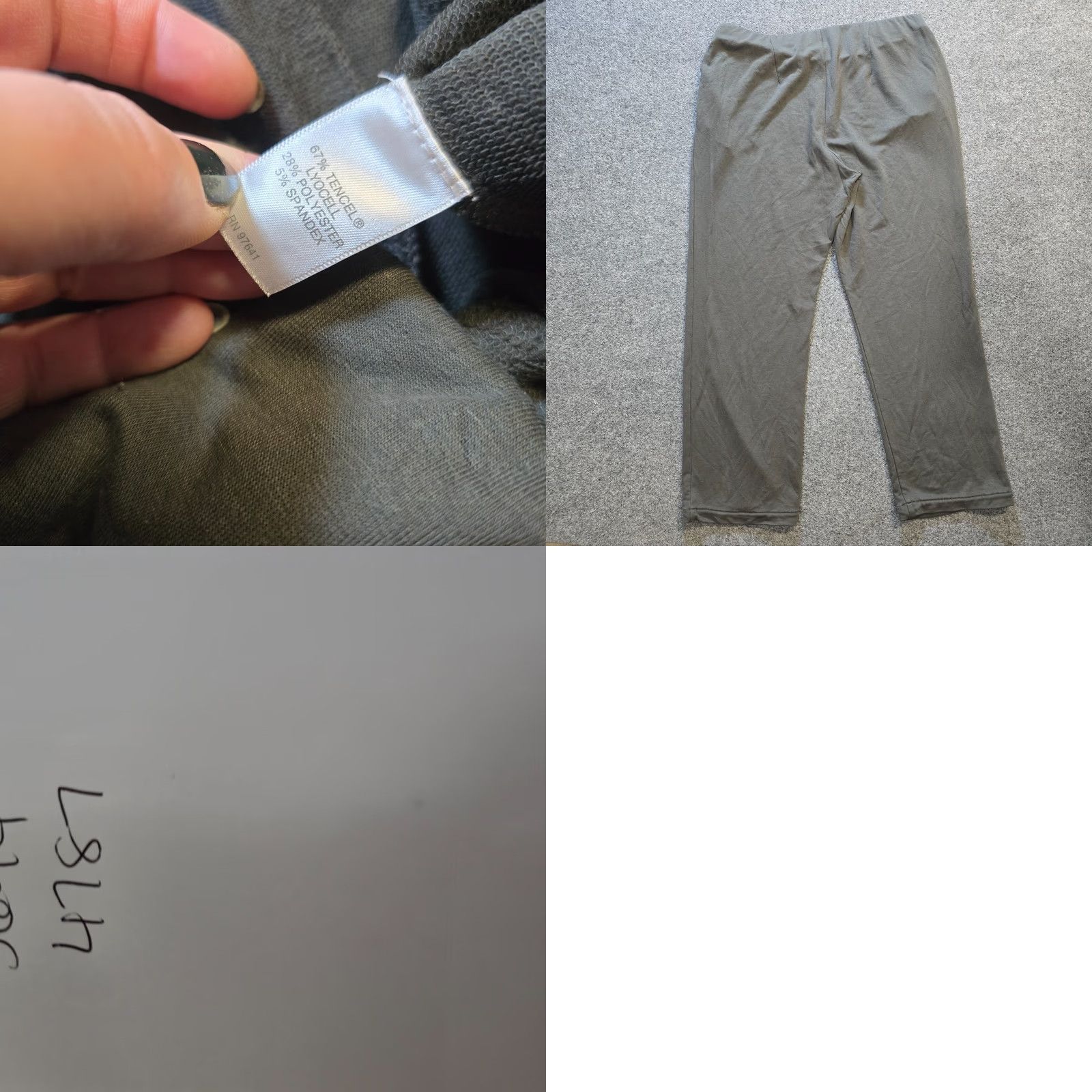 J. Jill J Jill Pants Womens Medium Gray Wide-Leg Tencel Pockets Classic Career Capsule Size 32" / US 10 / IT 46 - 8 Thumbnail