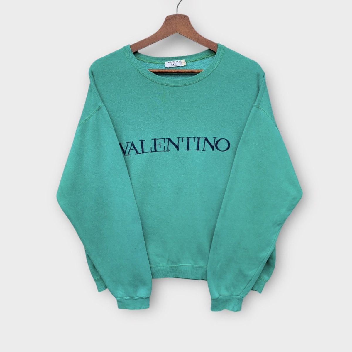 Valentino BAGGY VALENTINO SWIMWEAR CREWNECK EMBROIDERED TURQUOISE Size M / US 6-8 / IT 42-44 - 2 Thumbnail