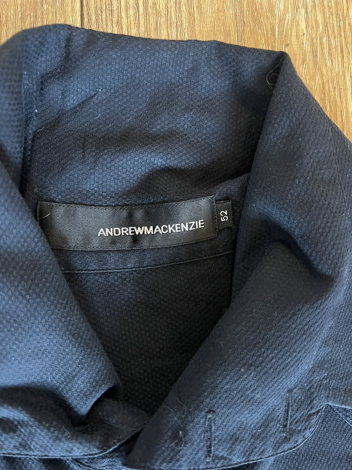 Andrew Mackenzie Andrew Mackenzie Black Button Up Dress Shirt Size US L / EU 52-54 / 3 - 4 Thumbnail