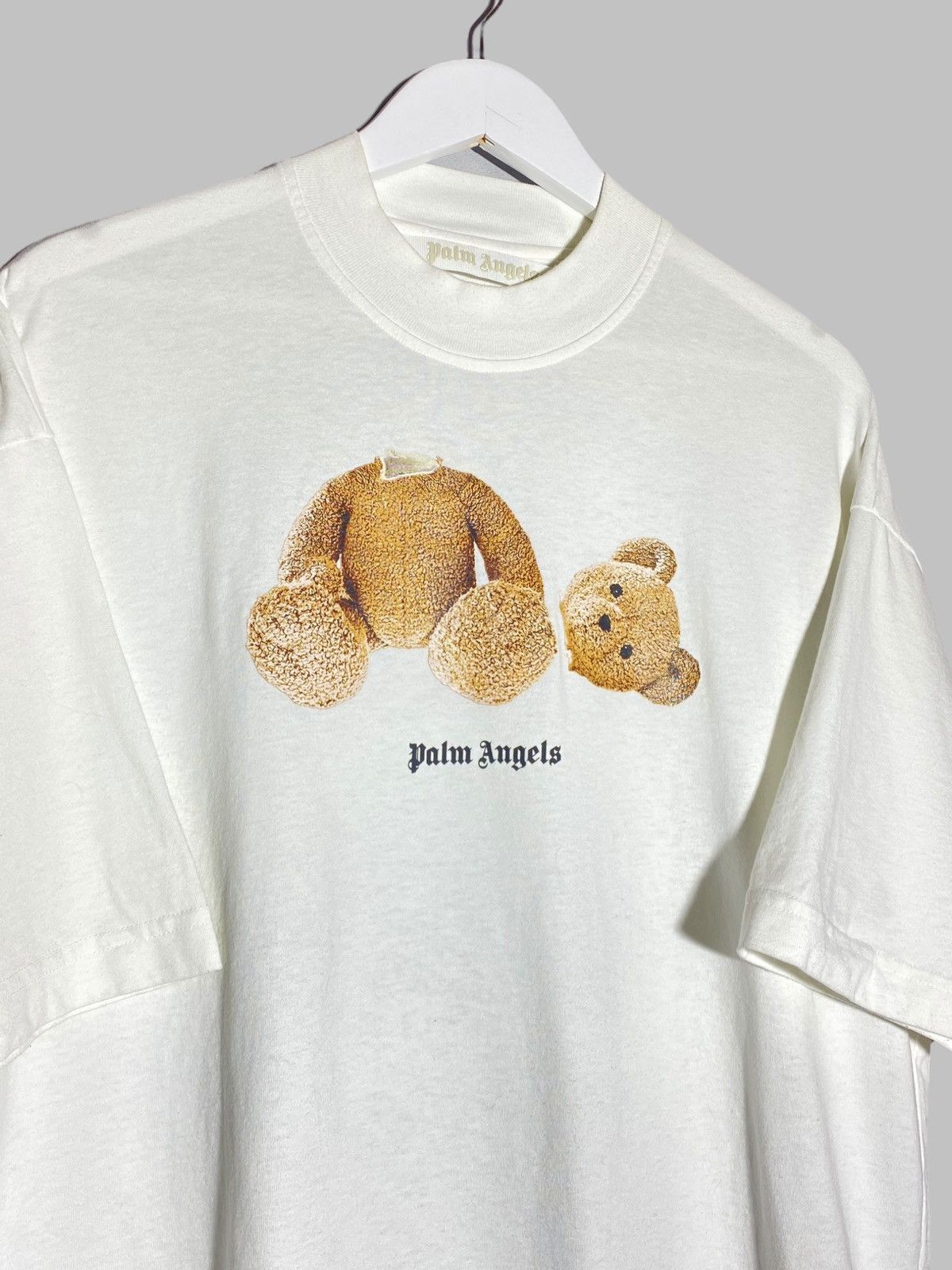 Palm Angels Palm Angels Teddy Bear Graphic T-shirt White Oversized Tee Size US S / EU 44-46 / 1 - 3 Thumbnail