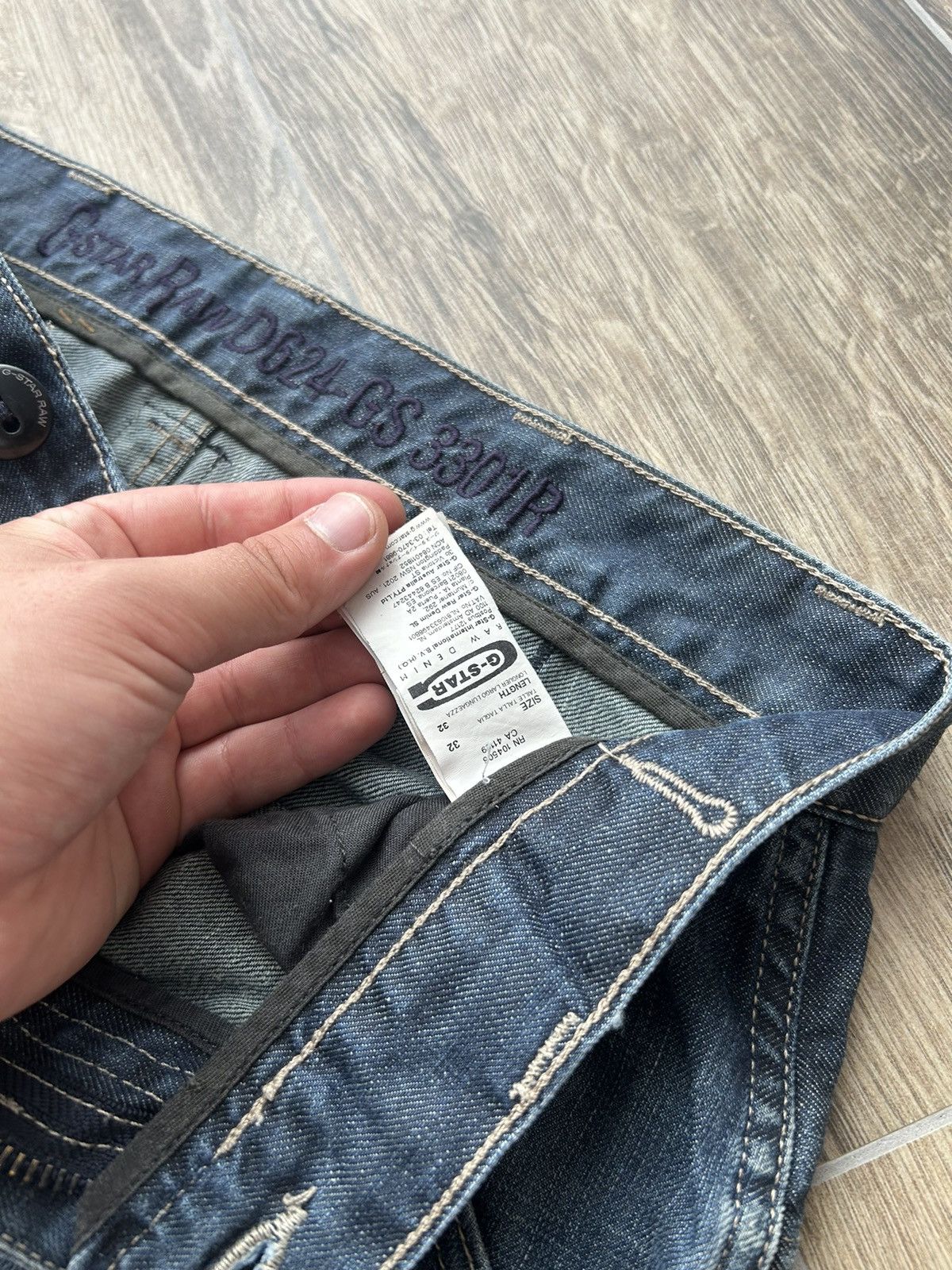 G-Star × Vintage Vintage G Star Raw y2k biker jeans mens rare Size US 32 / EU 48 - 6 Thumbnail