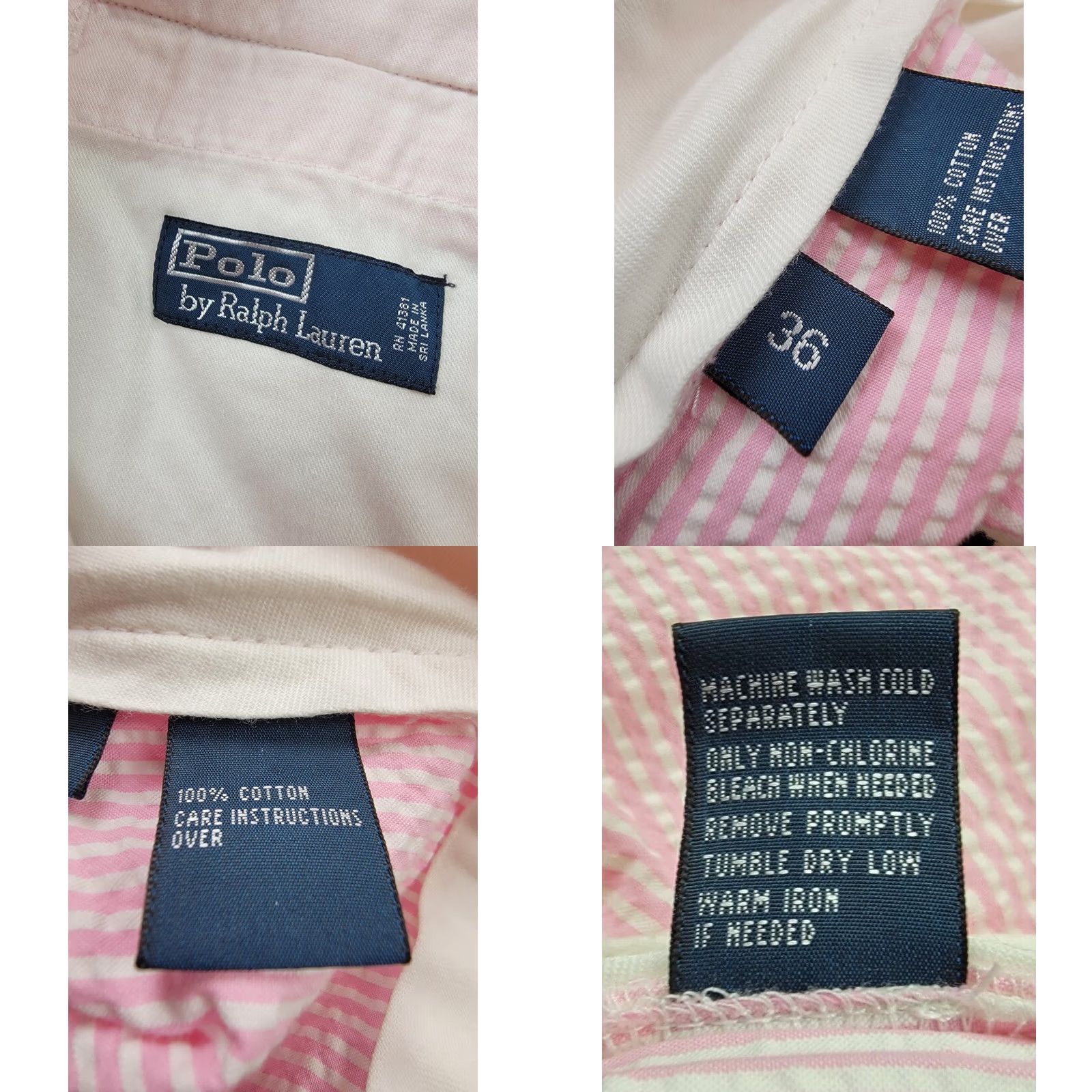 Polo Ralph Lauren Polo Ralph Lauren Seersucker Shorts Mens 36 Pink White Stripe Slash Pockets Bermuda Beach Nautical 90s? Size US M / EU 48-50 / 2 - 8 Thumbnail