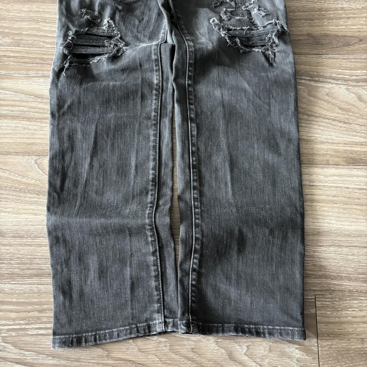 Vintage Crazy Vintage Y2K/2000s Grunge Distressed Black Skinny Denim Jeans! 30x31 Size US 30 / EU 46 - 6 Thumbnail