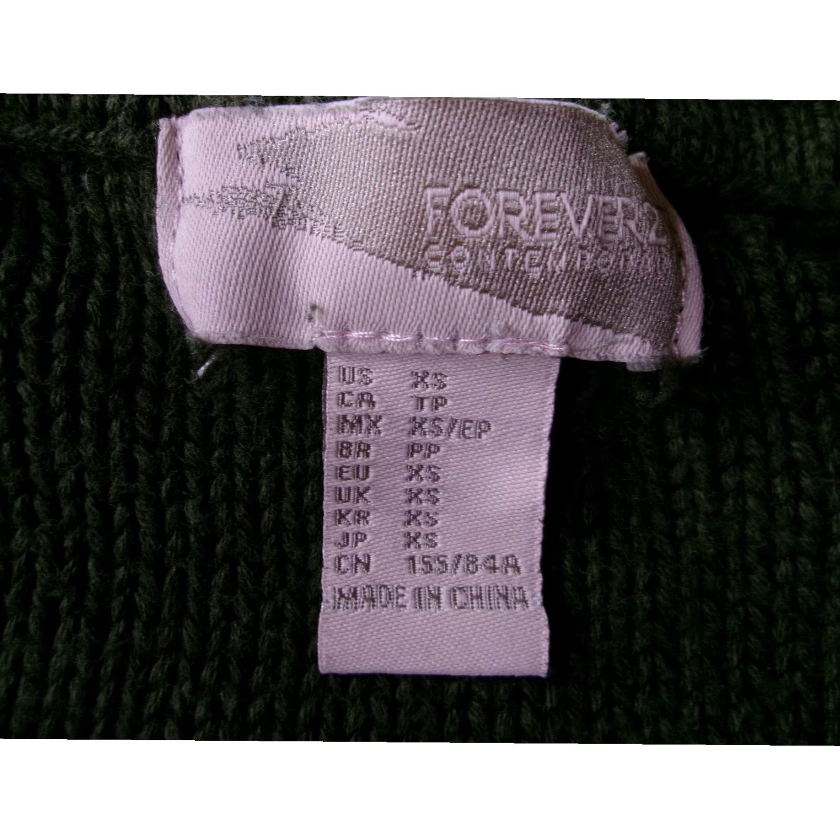 Forever 21 FOREVER 21 Sweater Women XS Dark Green Textured Raglan Sleeve Cozy Chic Size XS / US 0-2 / IT 36-38 - 5 Thumbnail