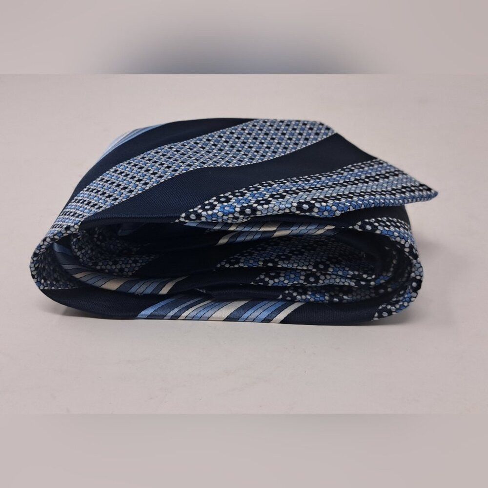 Christian Dior Monsieur Christian Dior Vintage Neck Tie Repp Striped Floral Shades Size ONE SIZE - 5 Thumbnail