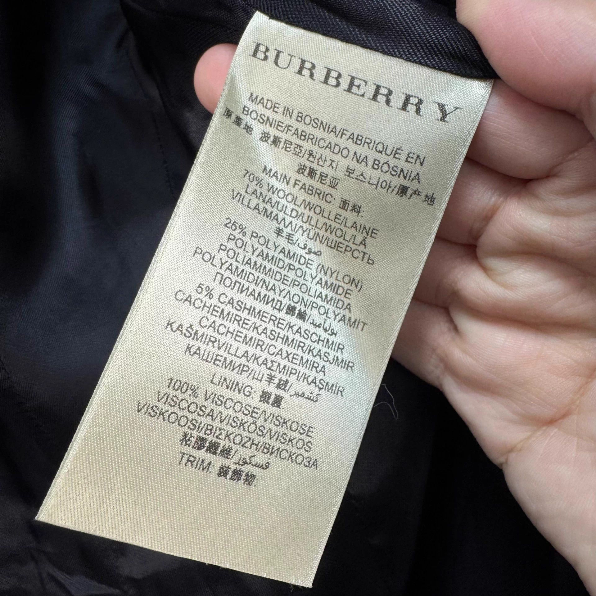 Burberry Burberry Double Breasted Wool Coat UK4 99 New No Belt Size XS / US 0-2 / IT 36-38 - 6 Thumbnail