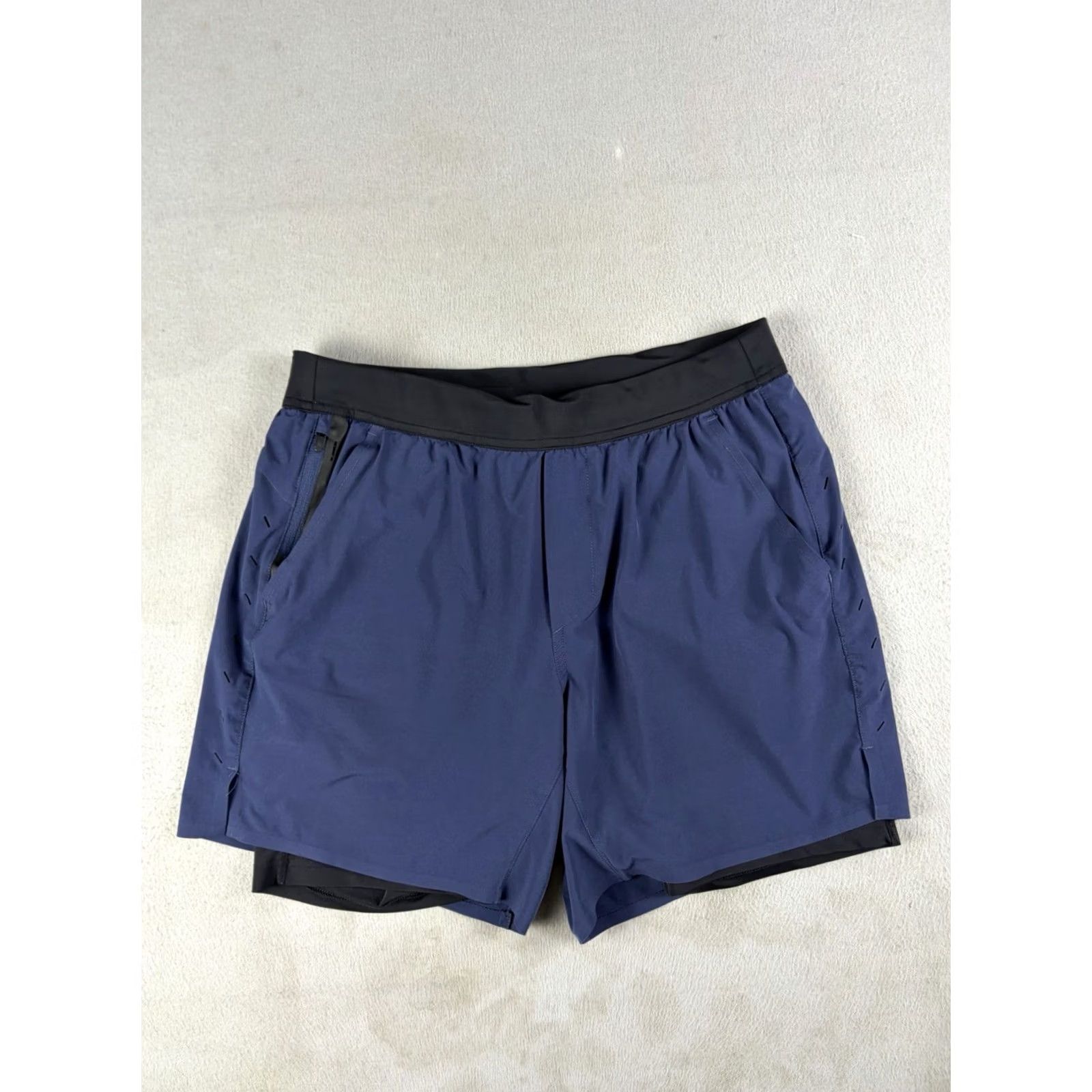 Ten Thousand Ten Thousand Shorts Men M Athletic Lined Blue Gym & Training Sports 6-in Inseam Size US 31 - 2 Thumbnail