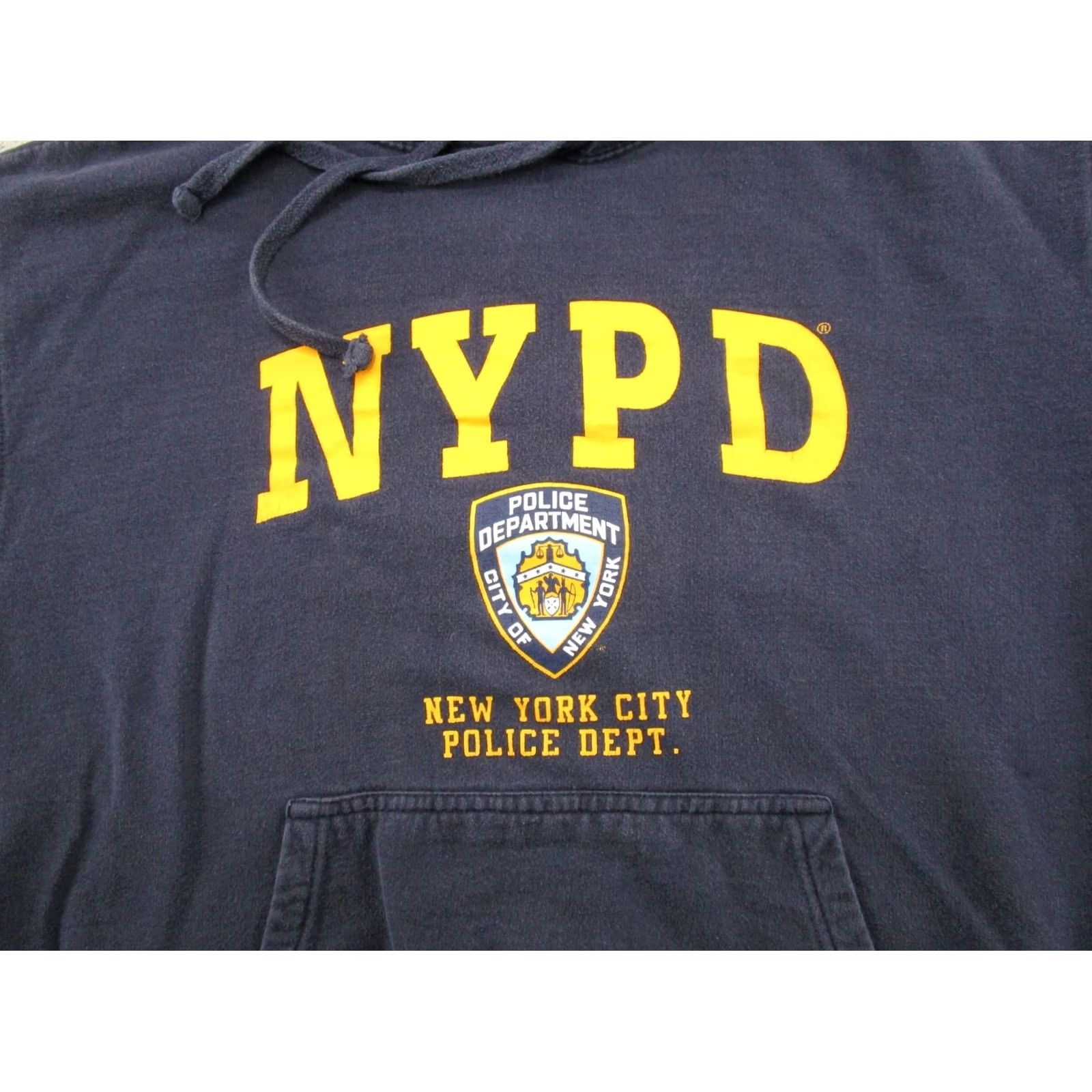 Vintage NYPD Hoodie Adult NYC New York Police Spell Out Hoodie Sweatshirt Size L BLUE Retro City Graphic Print Hooded Pullover Men XL? Size US L / EU 52-54 / 3 - 2 Thumbnail