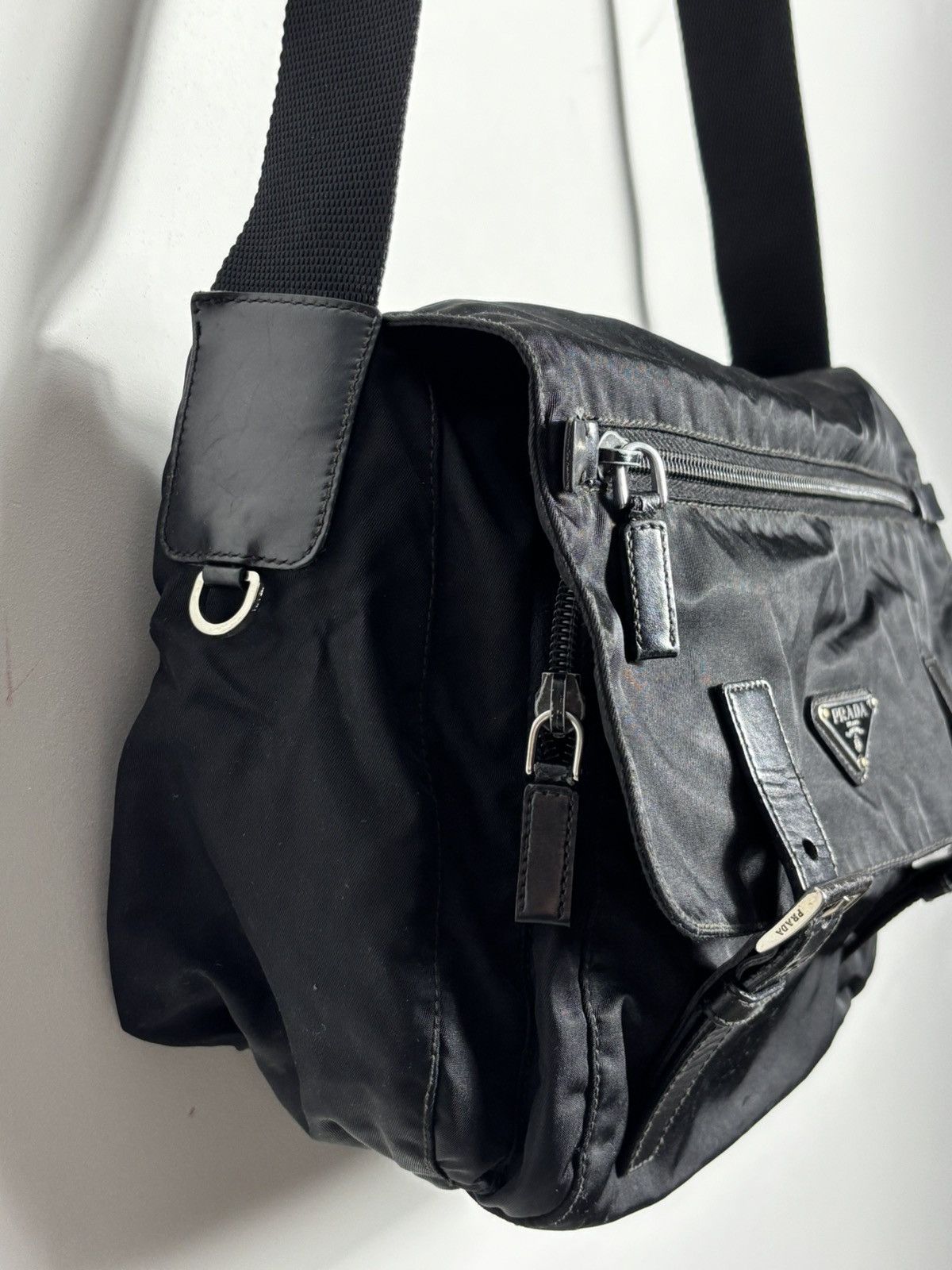 Prada Vintage Prada Nylon Satchel Bag Size ONE SIZE - 5 Thumbnail