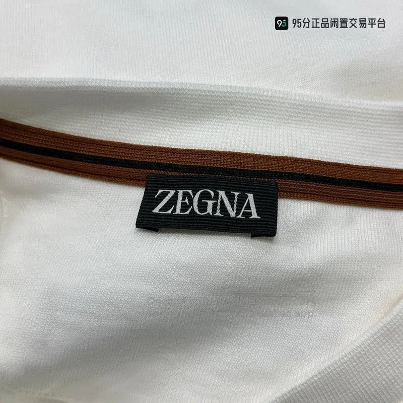 Ermenegildo Zegna Zegna Men's Crew Neck Chest Pocket Short Sleeve T-shirt. Size US L / EU 52-54 / 3 - 2 Thumbnail